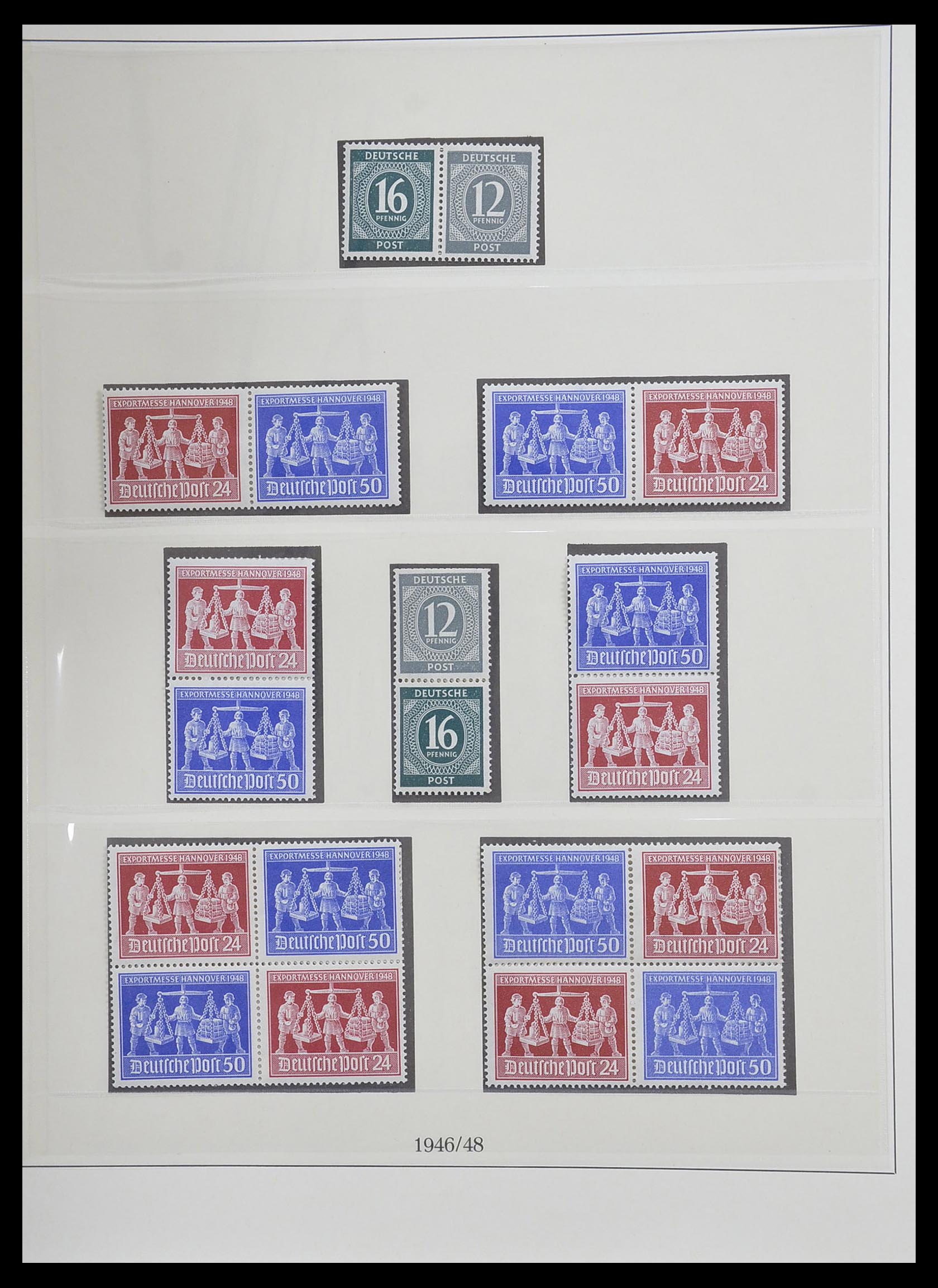 33216 005 - Stamp collection 33216 German Zones 1945-1949.