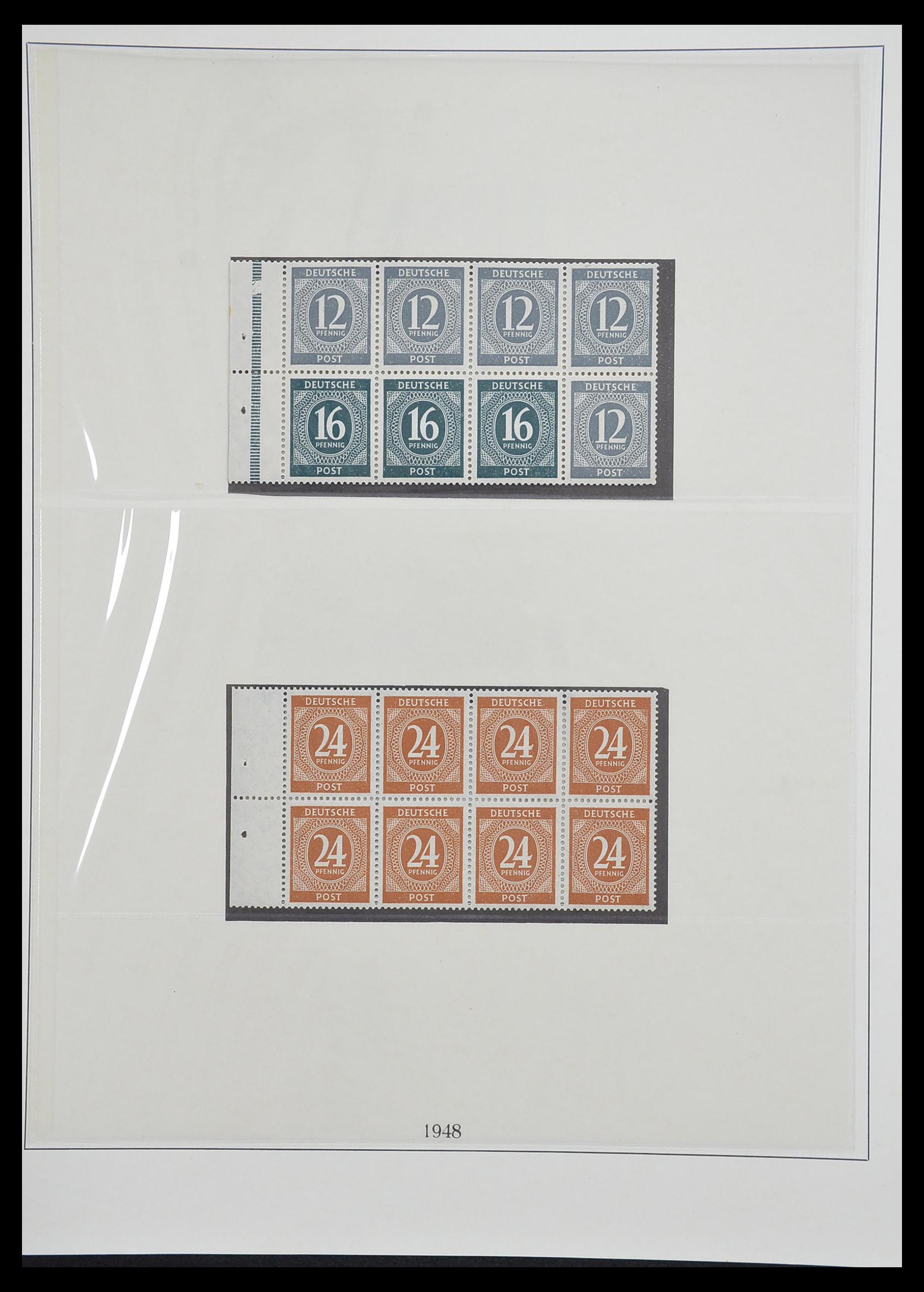 33216 006 - Stamp collection 33216 German Zones 1945-1949.