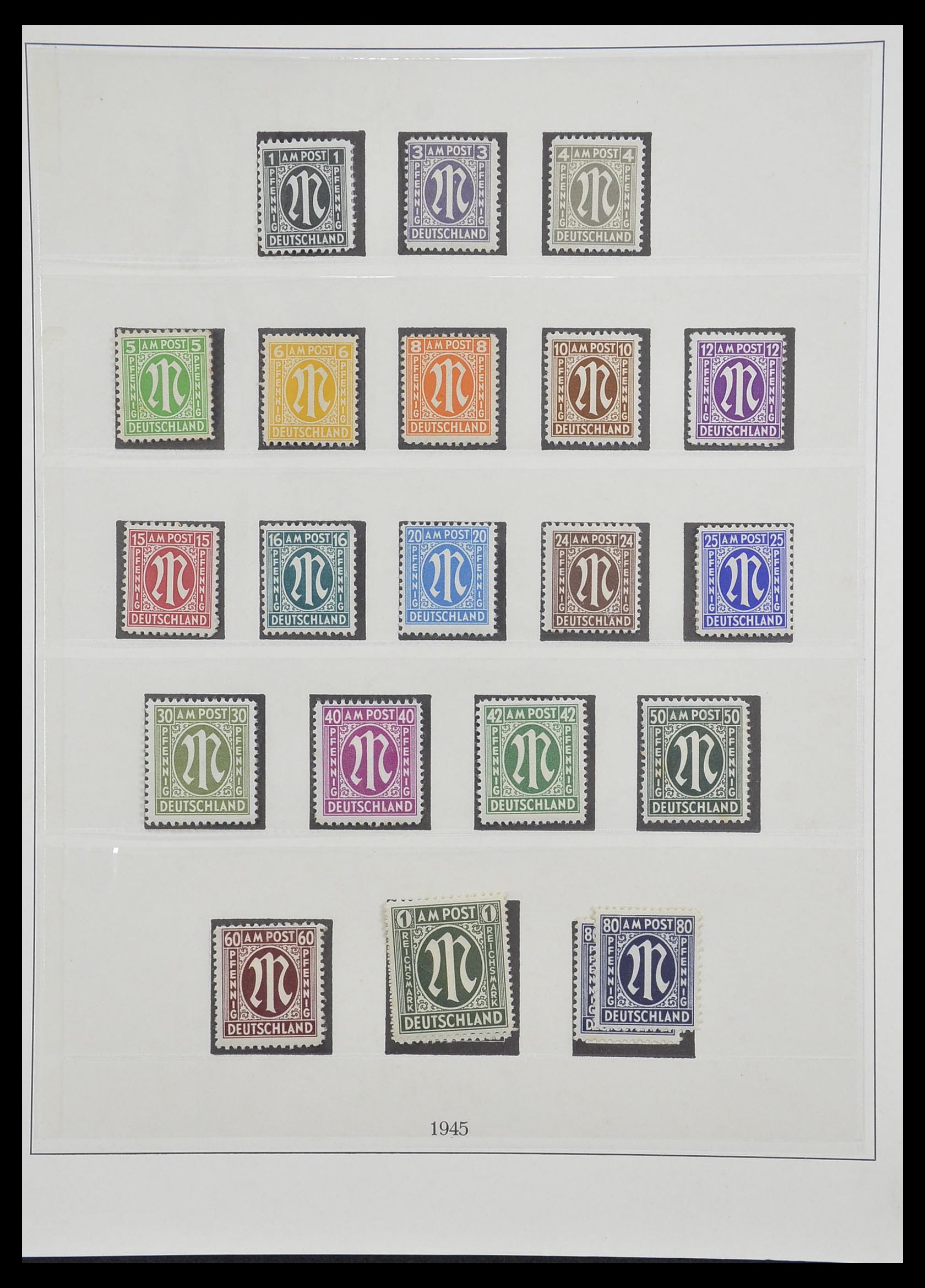 33216 008 - Postzegelverzameling 33216 Duitse Zones 1945-1949.