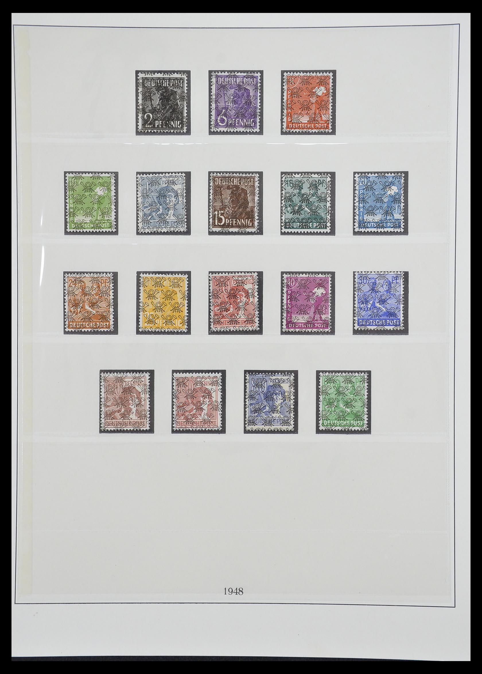33216 009 - Stamp collection 33216 German Zones 1945-1949.