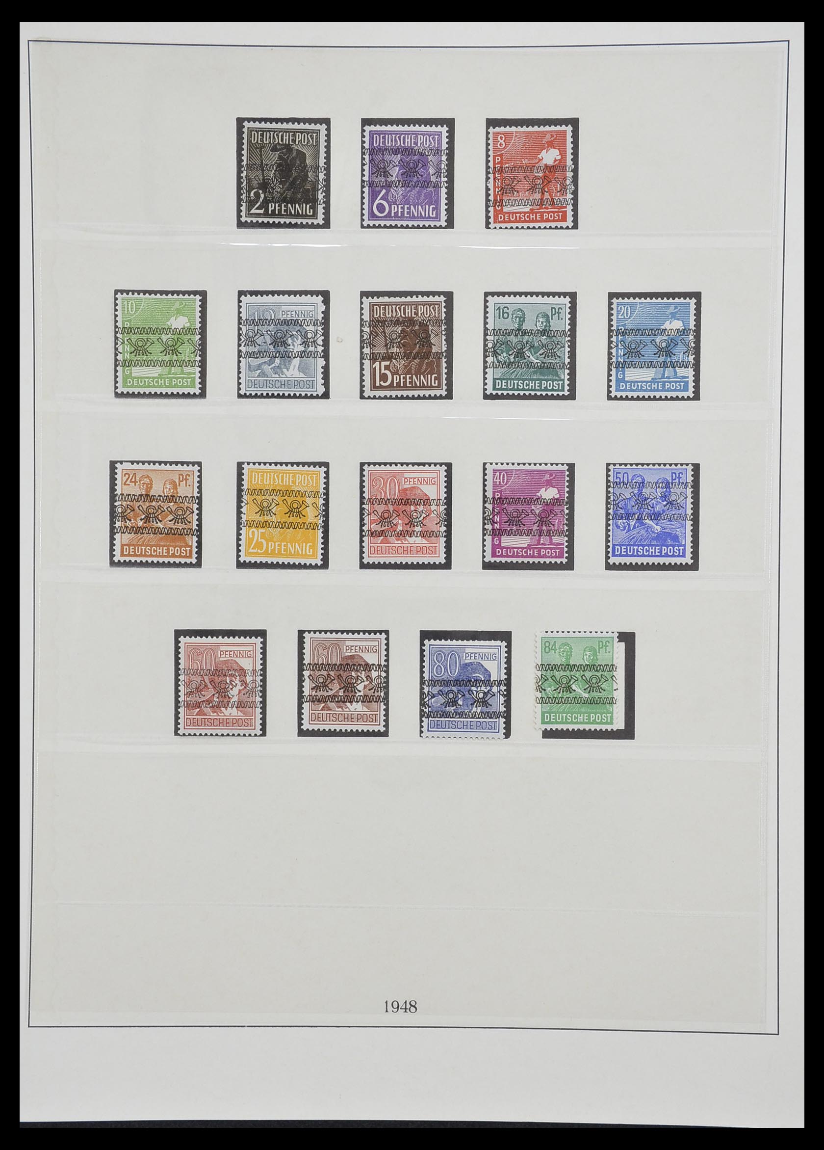 33216 010 - Stamp collection 33216 German Zones 1945-1949.
