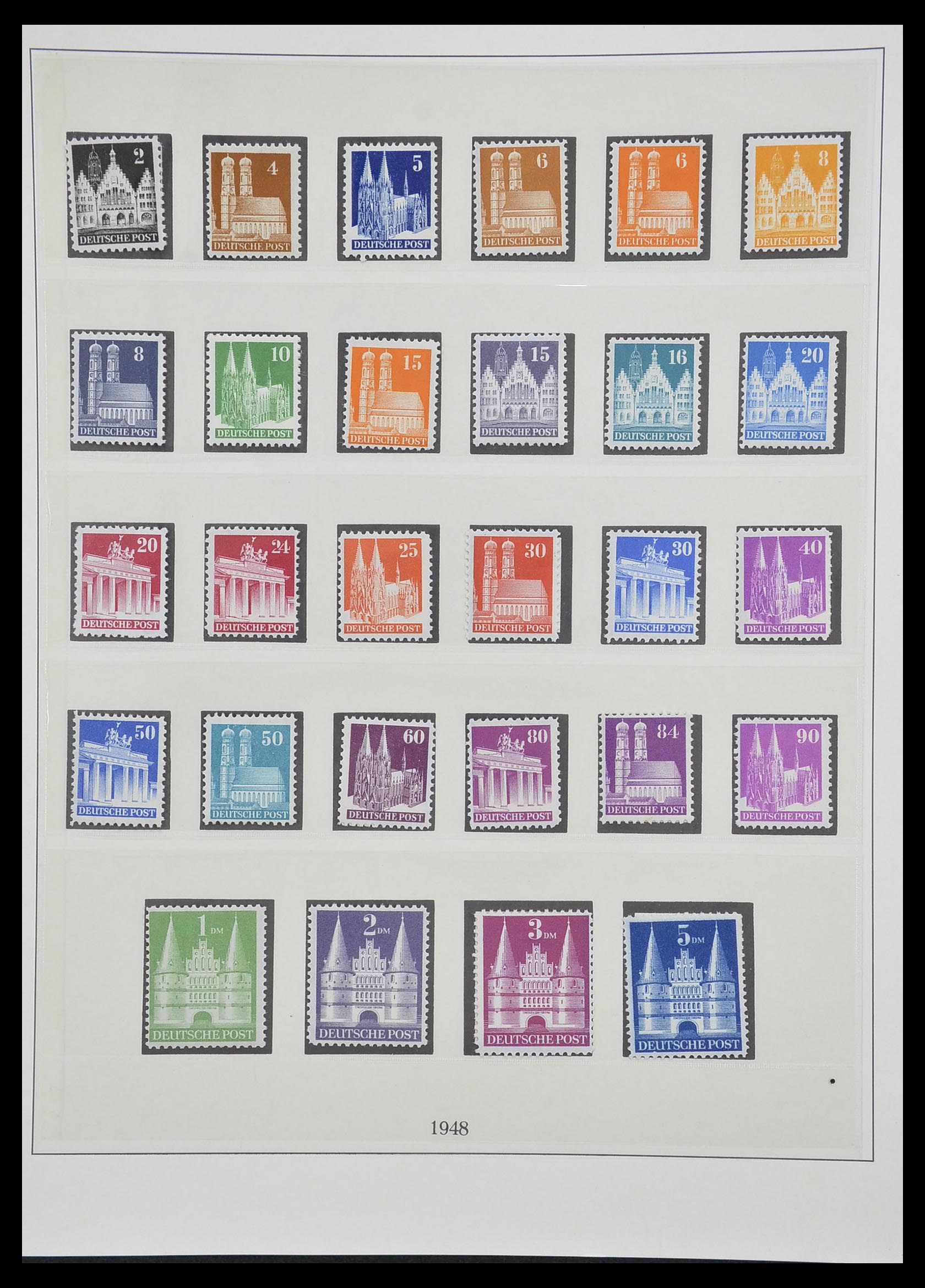 33216 012 - Stamp collection 33216 German Zones 1945-1949.