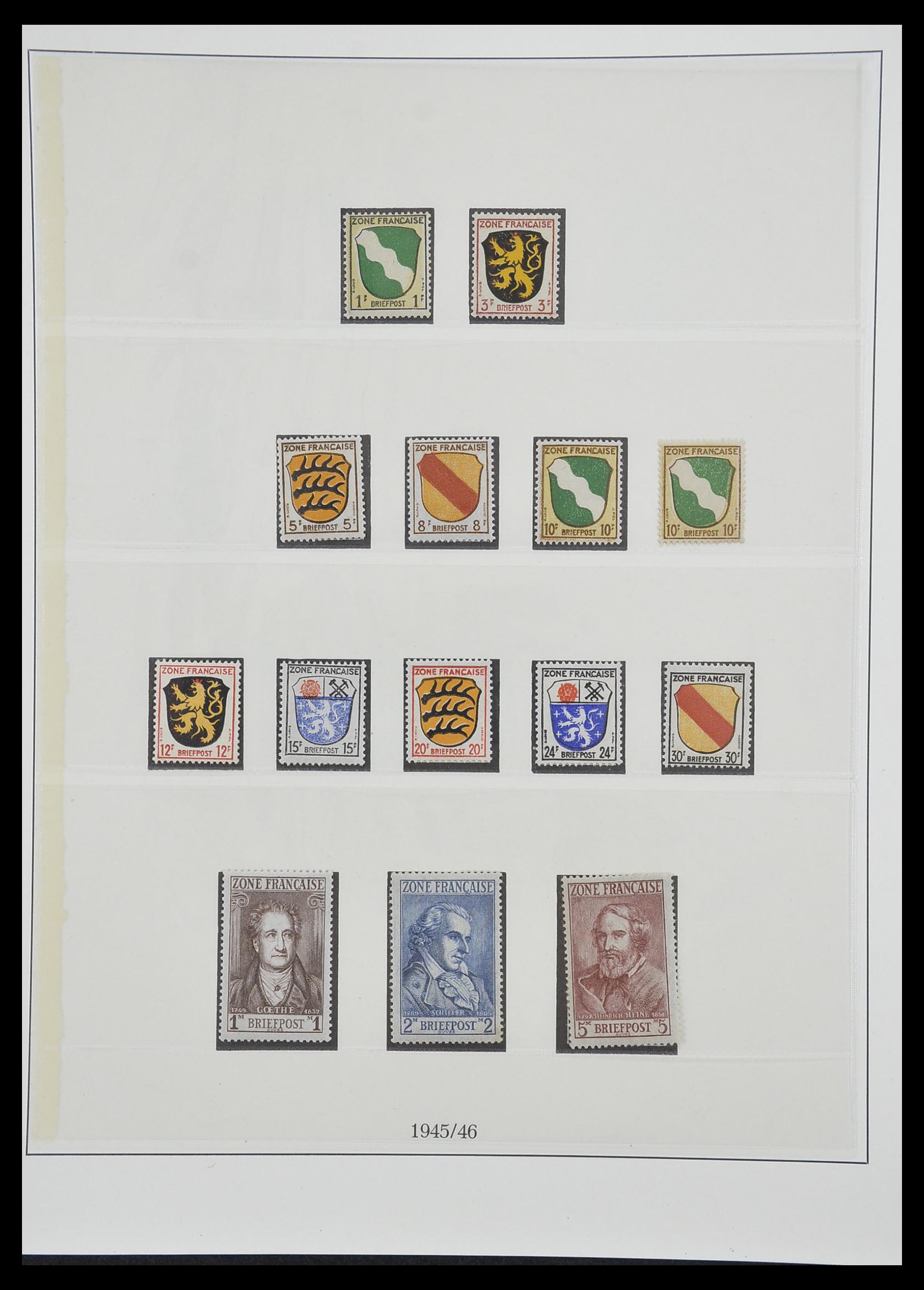 33216 014 - Postzegelverzameling 33216 Duitse Zones 1945-1949.