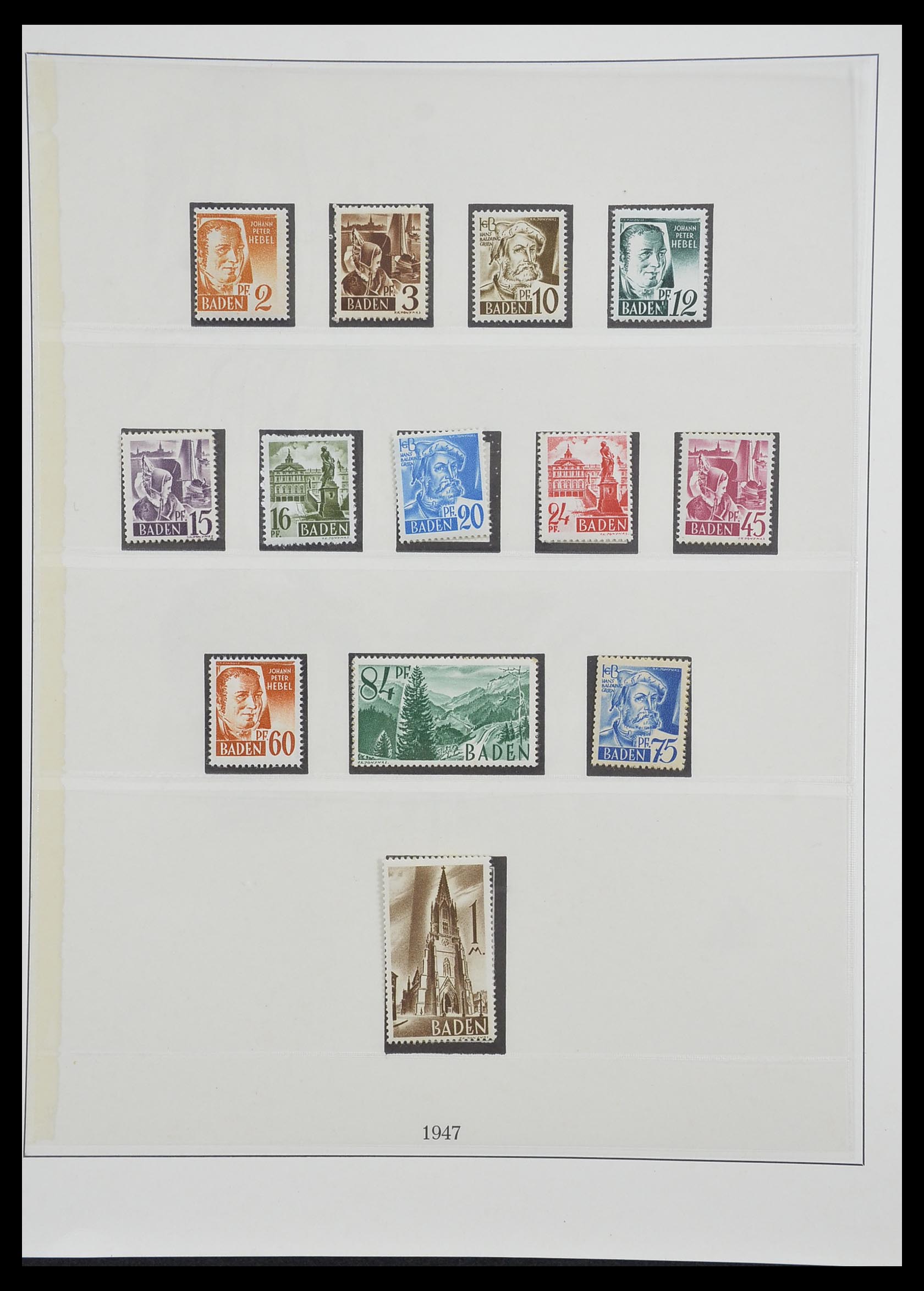 33216 015 - Postzegelverzameling 33216 Duitse Zones 1945-1949.