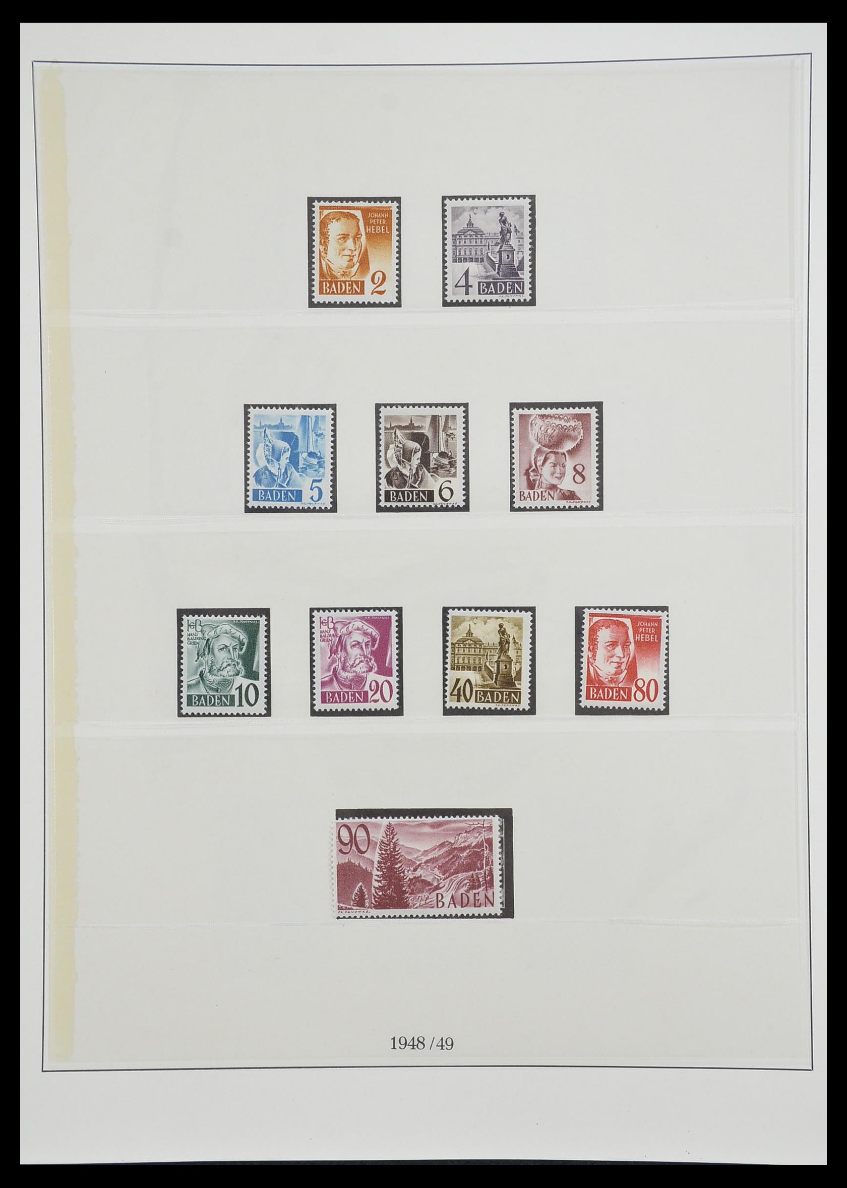 33216 019 - Stamp collection 33216 German Zones 1945-1949.