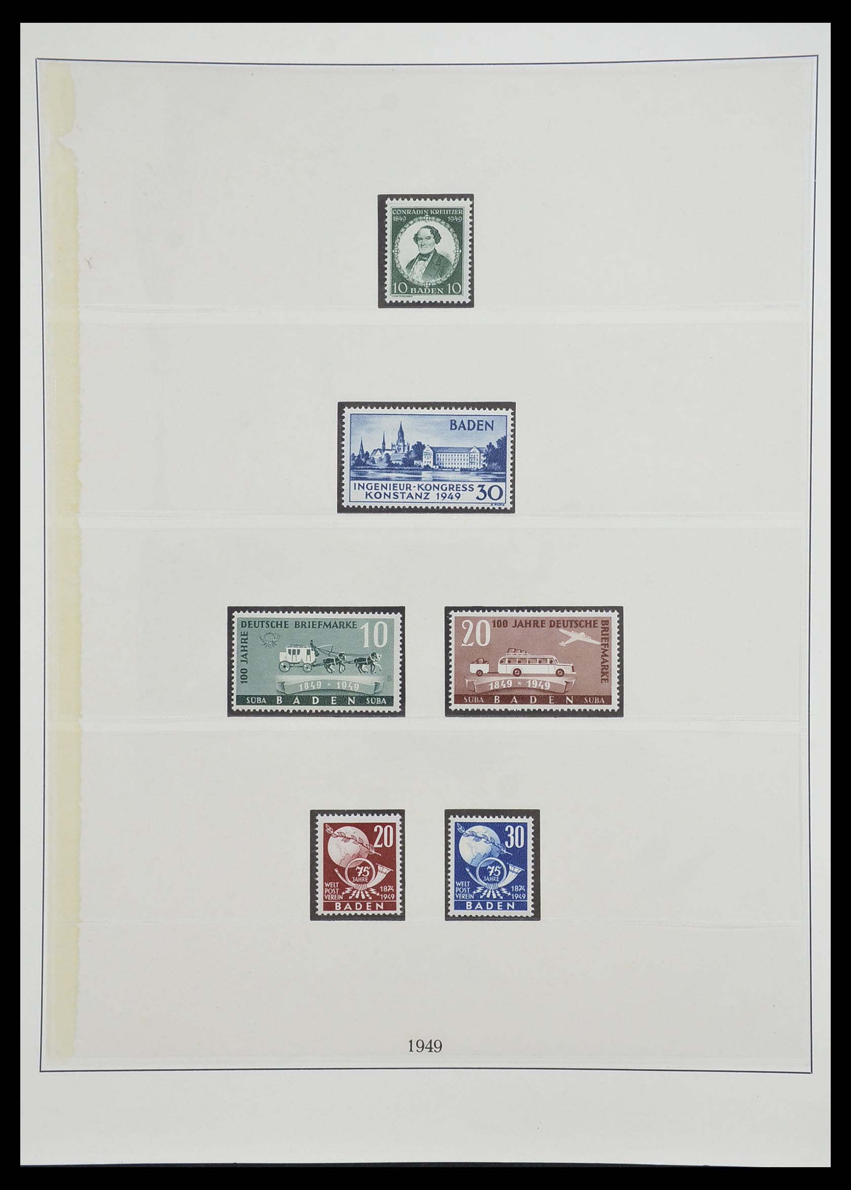 33216 022 - Postzegelverzameling 33216 Duitse Zones 1945-1949.