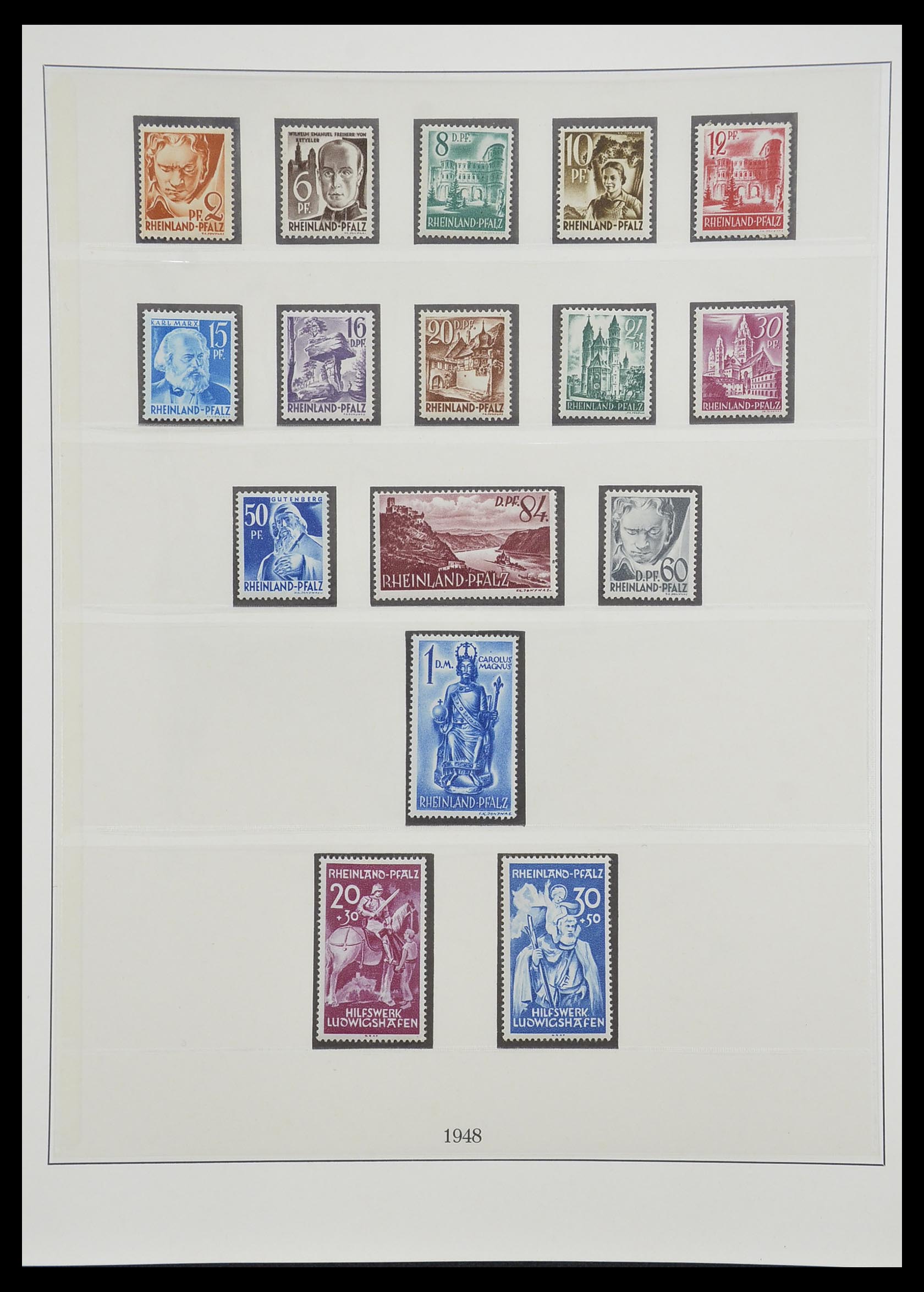 33216 024 - Postzegelverzameling 33216 Duitse Zones 1945-1949.