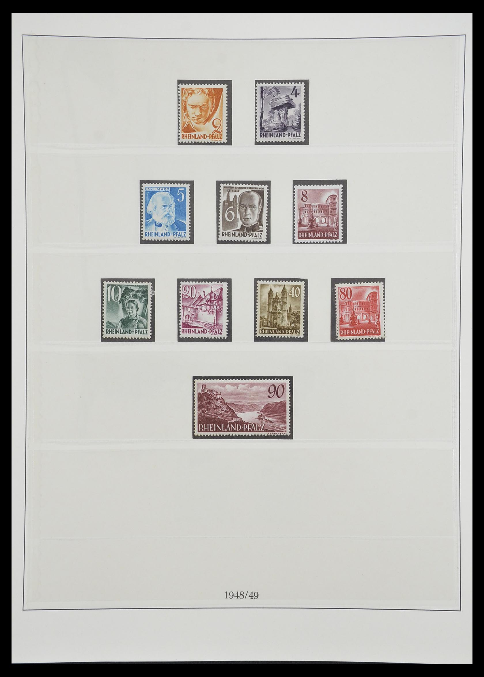 33216 025 - Stamp collection 33216 German Zones 1945-1949.