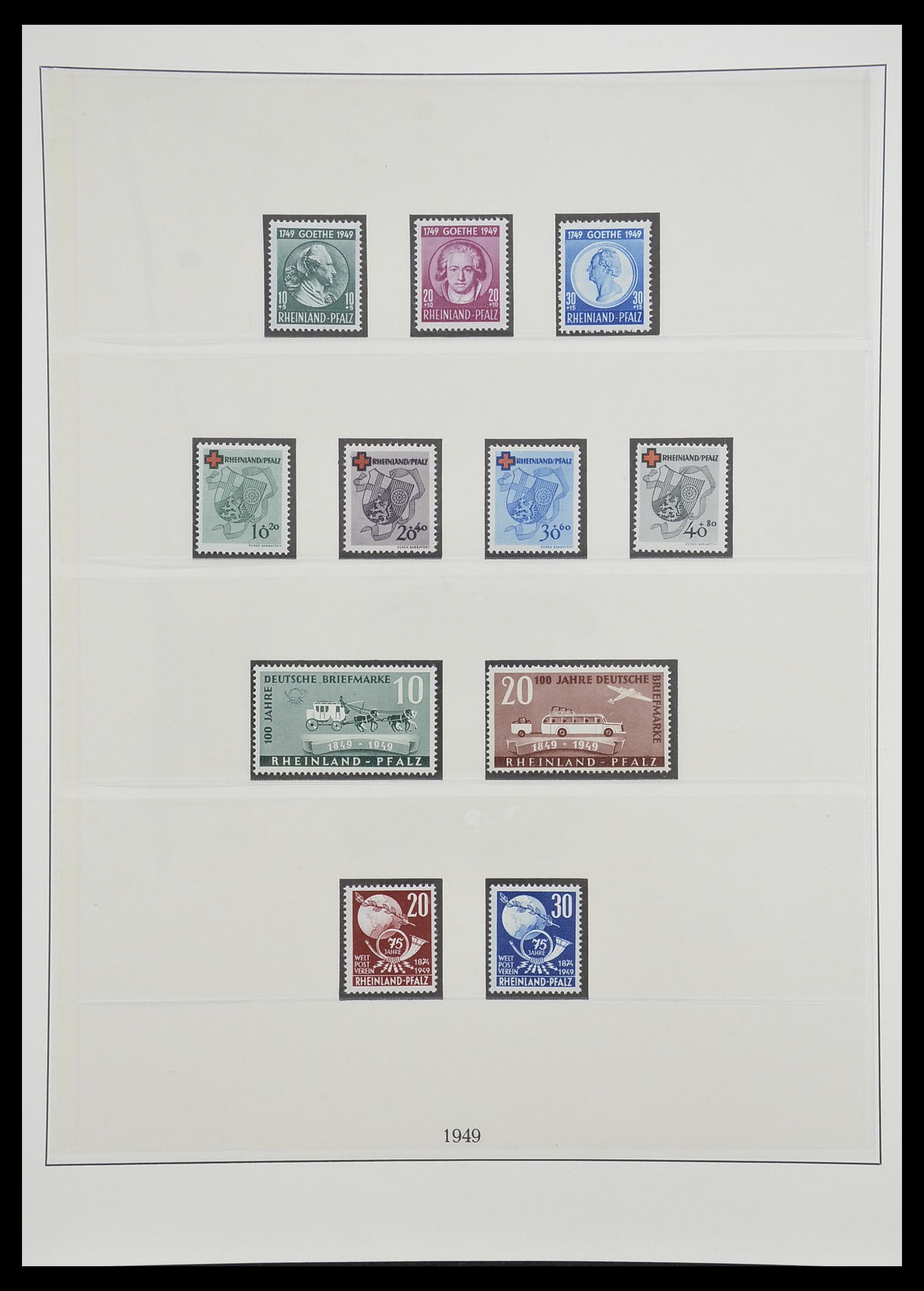 33216 026 - Stamp collection 33216 German Zones 1945-1949.