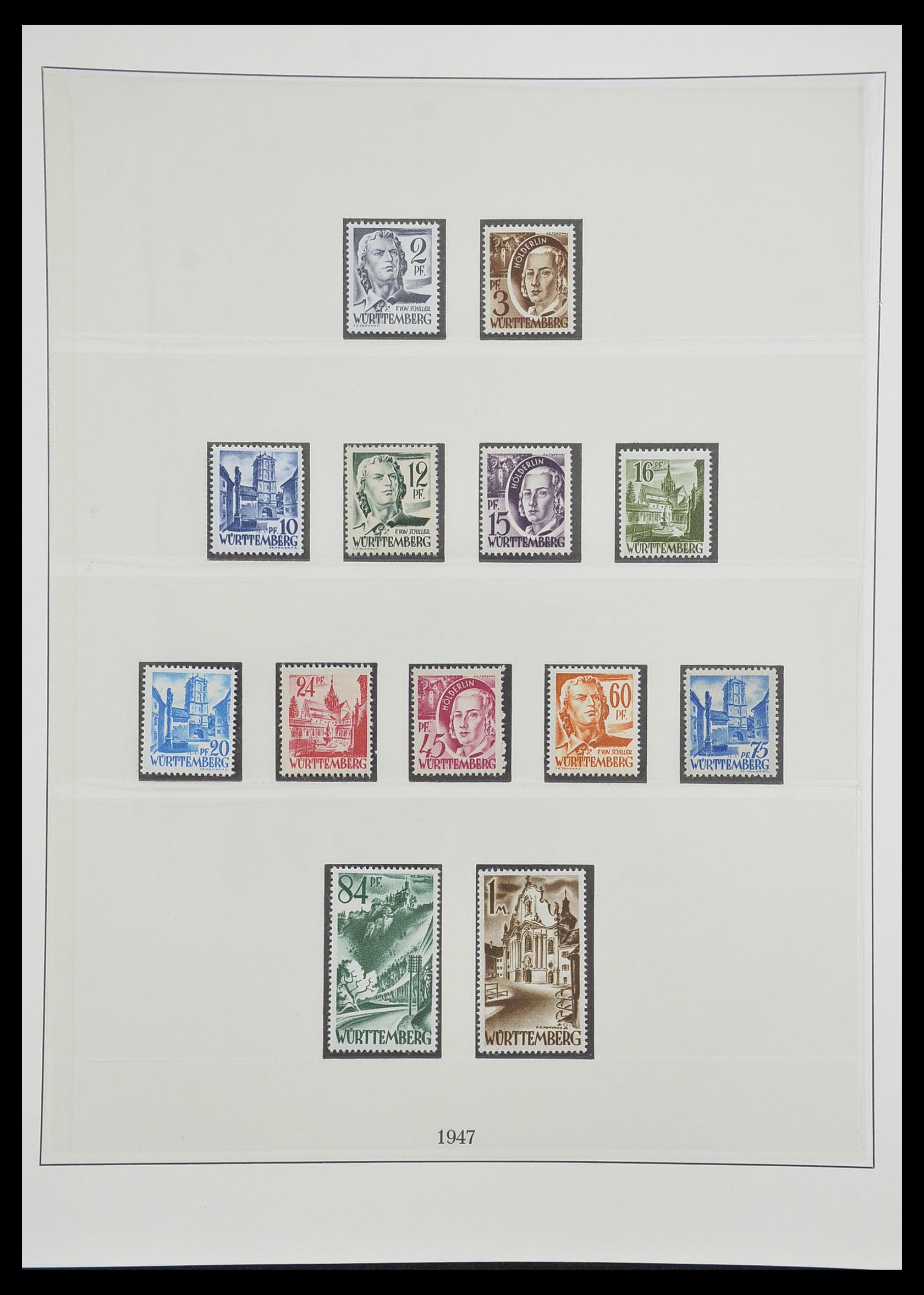 33216 029 - Stamp collection 33216 German Zones 1945-1949.