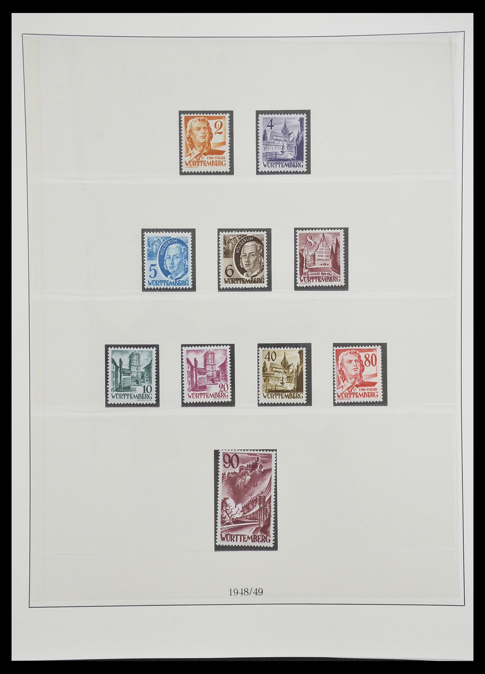 33216 031 - Stamp collection 33216 German Zones 1945-1949.