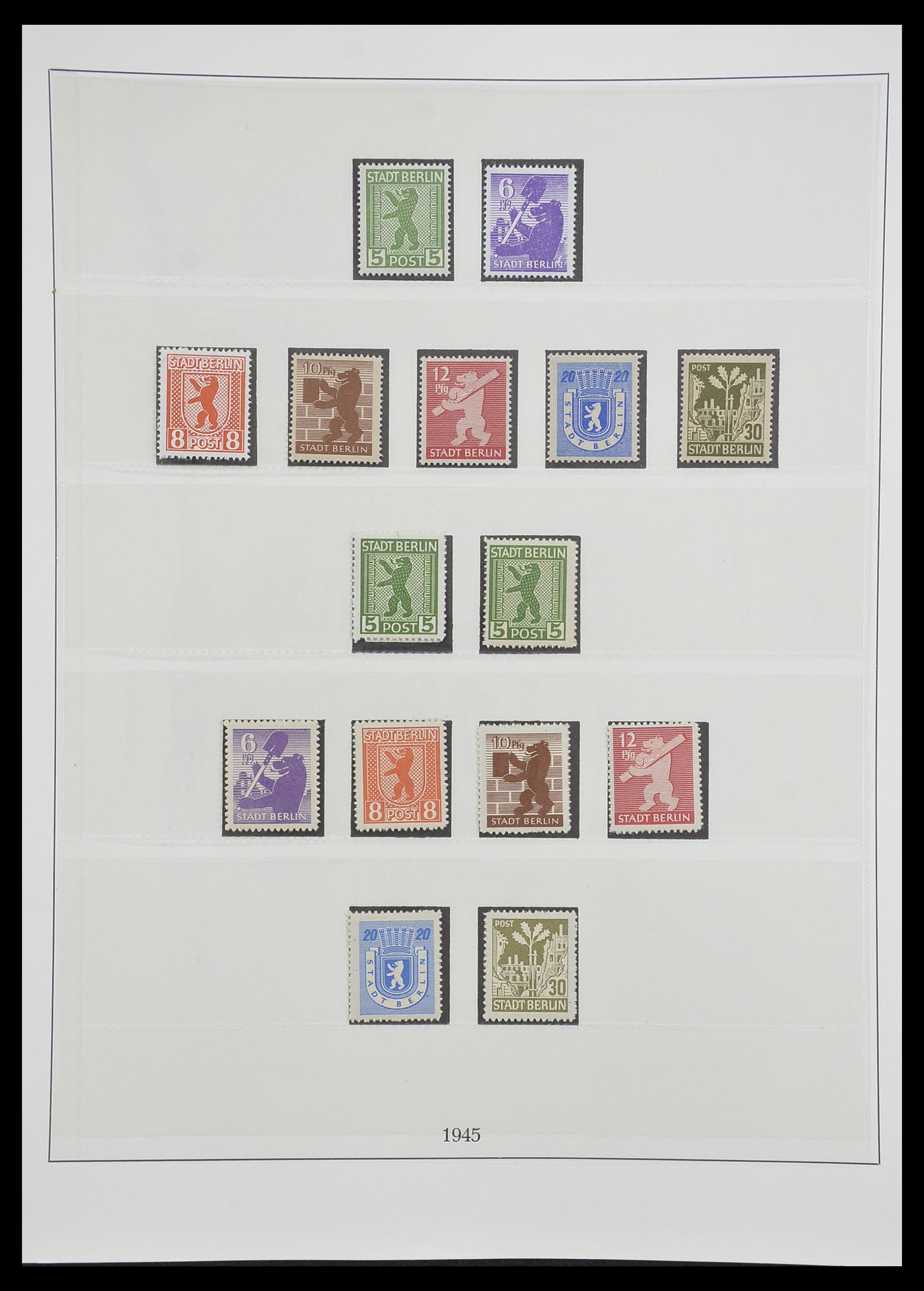 33216 034 - Postzegelverzameling 33216 Duitse Zones 1945-1949.