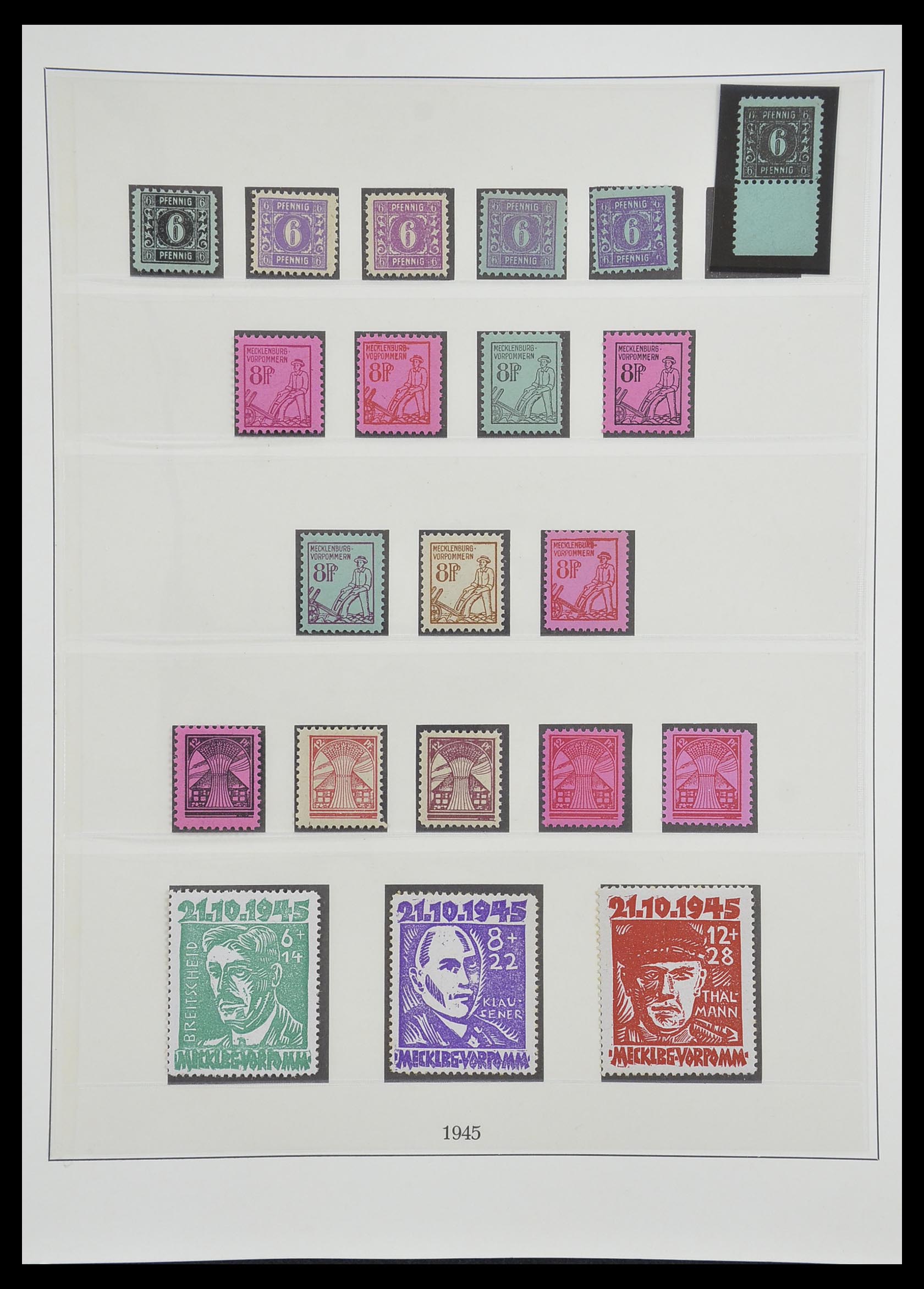 33216 035 - Postzegelverzameling 33216 Duitse Zones 1945-1949.