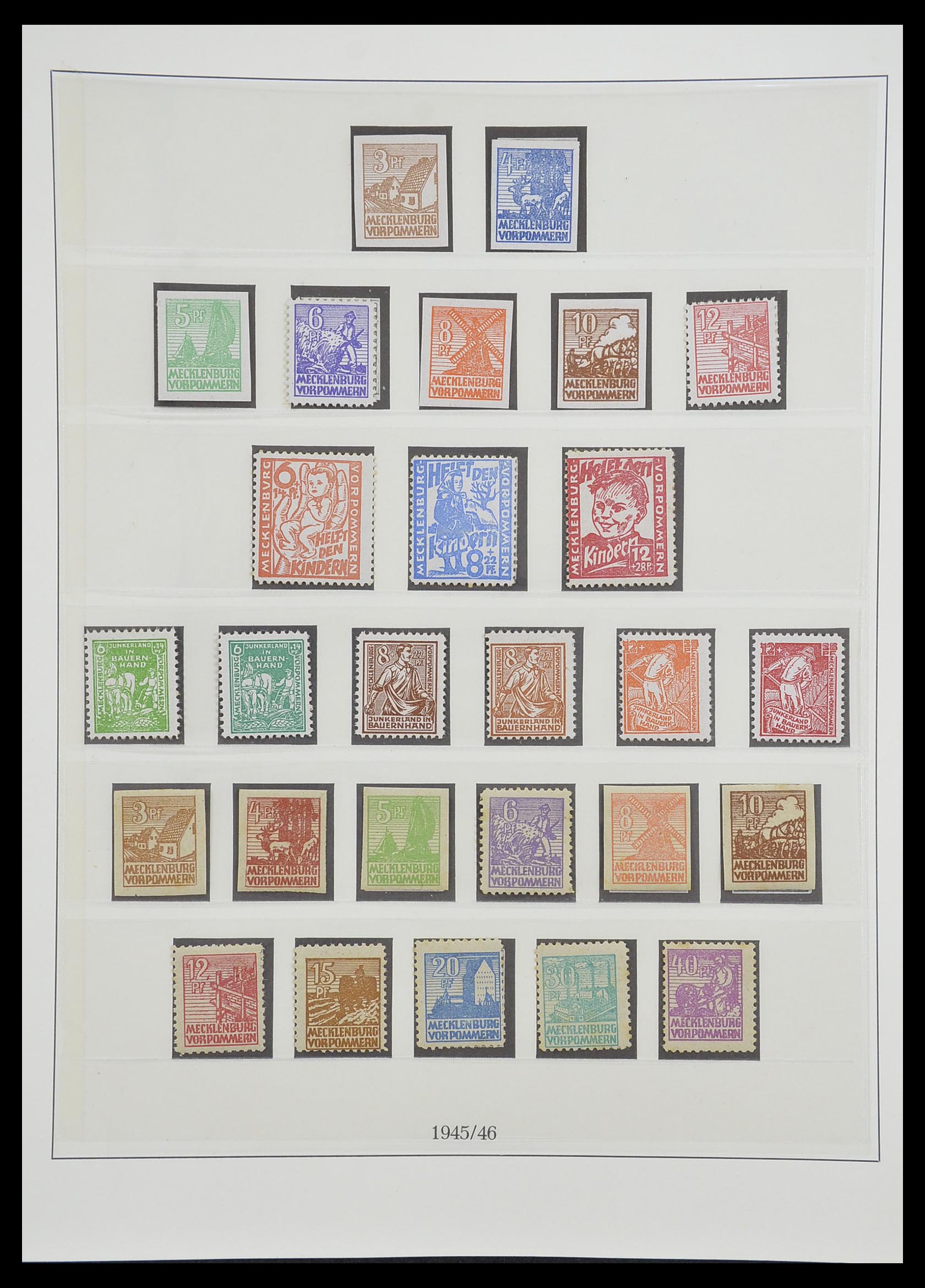 33216 037 - Postzegelverzameling 33216 Duitse Zones 1945-1949.