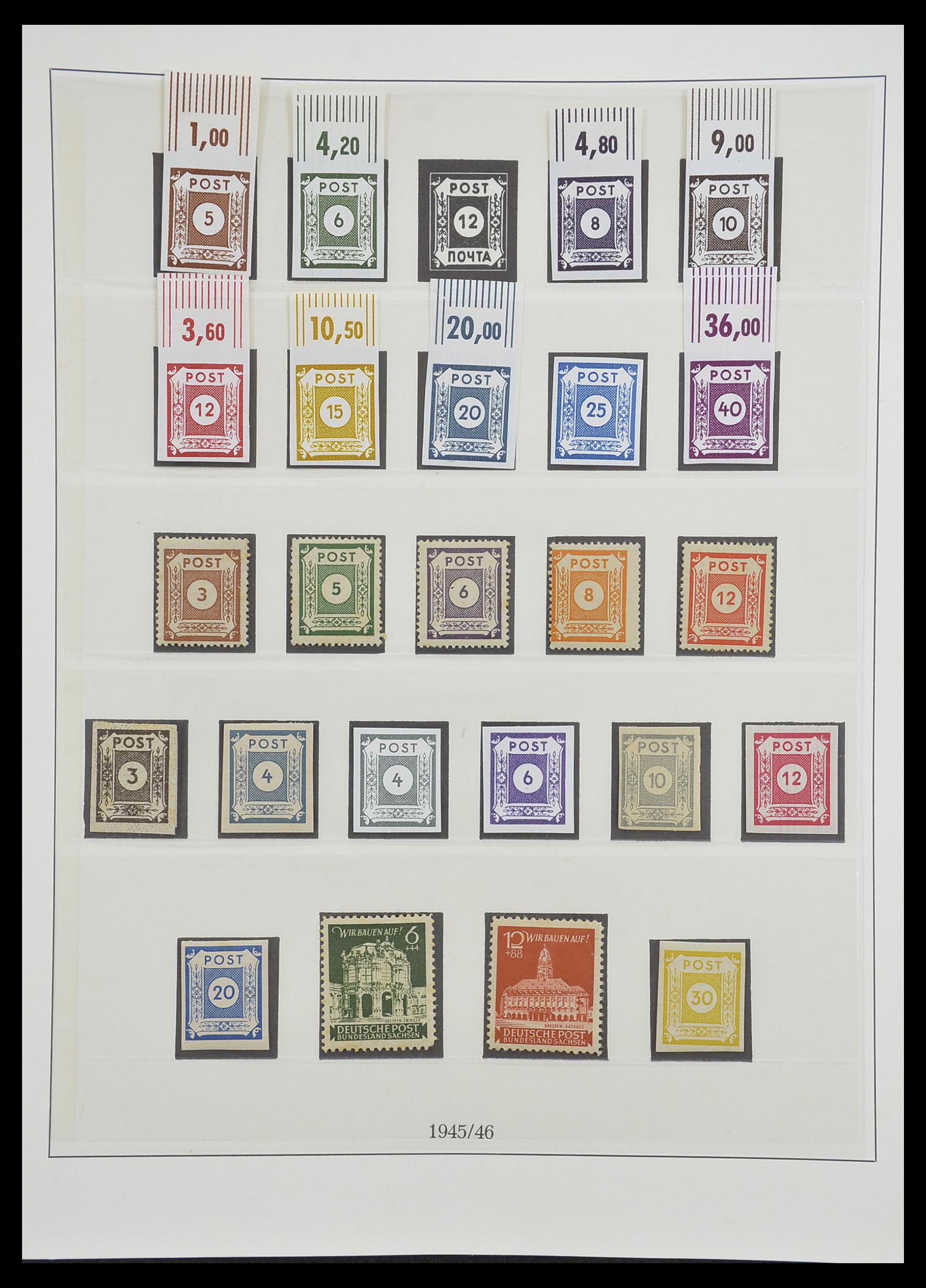 33216 038 - Postzegelverzameling 33216 Duitse Zones 1945-1949.