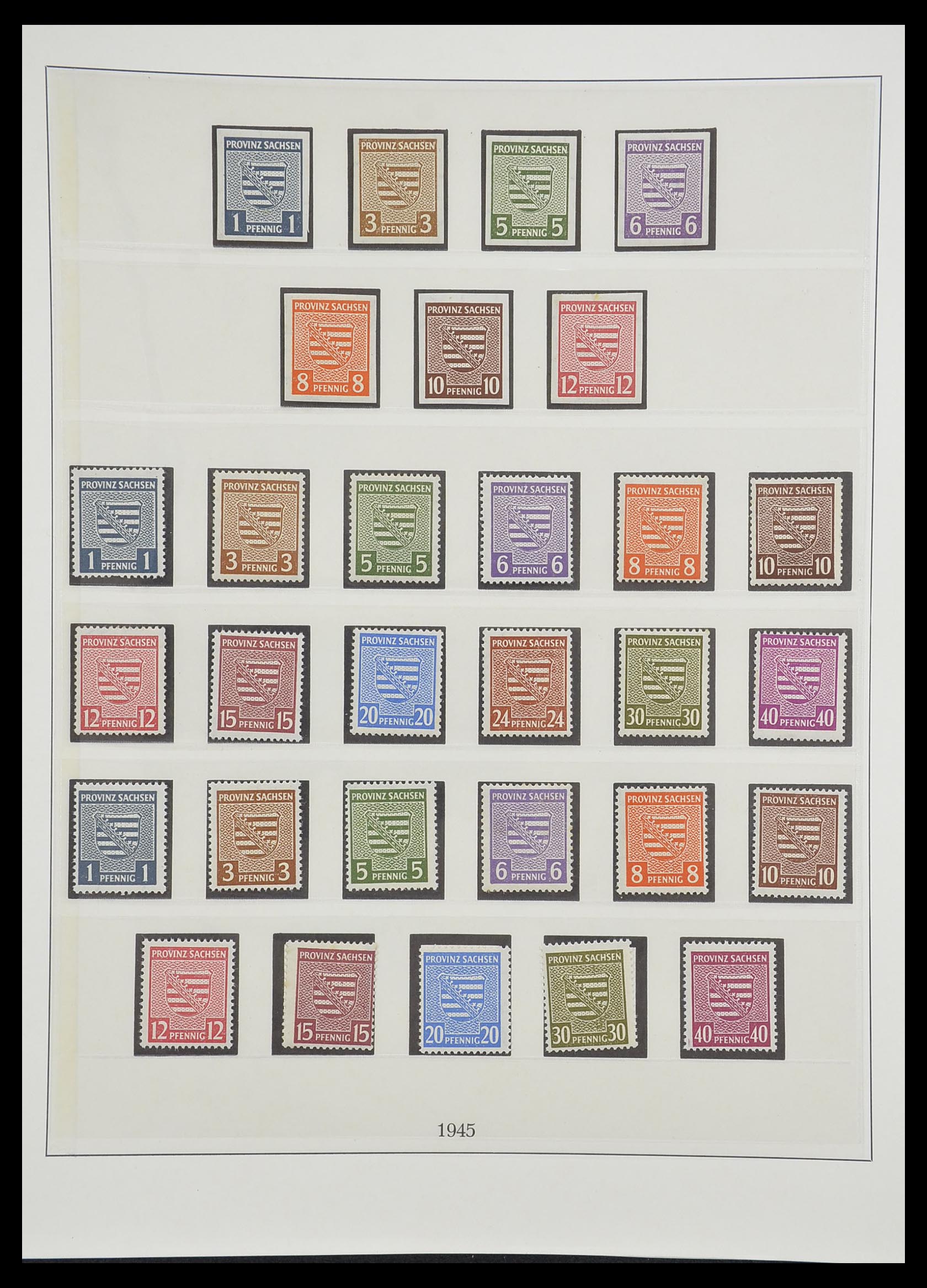 33216 040 - Stamp collection 33216 German Zones 1945-1949.