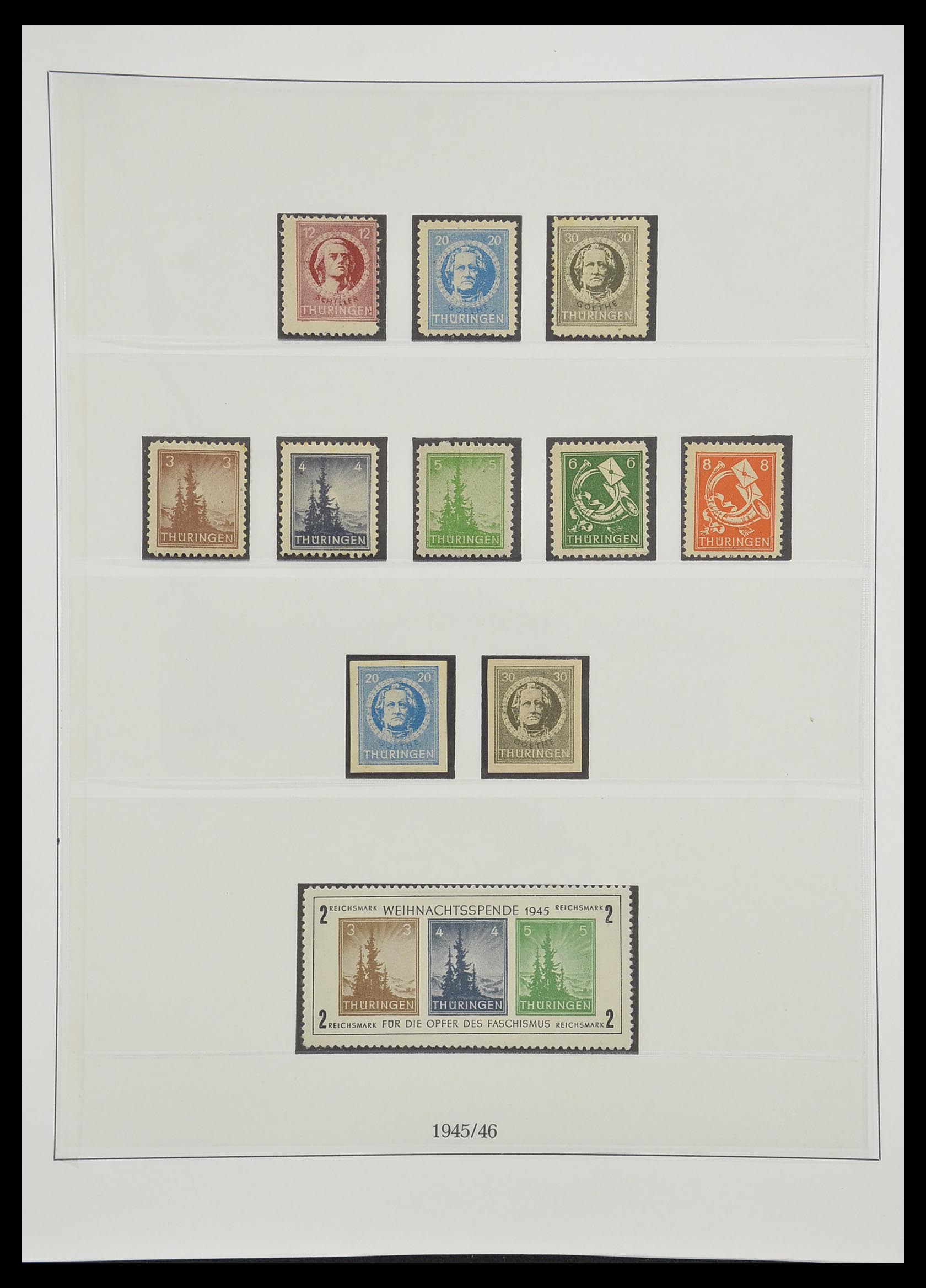 33216 042 - Postzegelverzameling 33216 Duitse Zones 1945-1949.