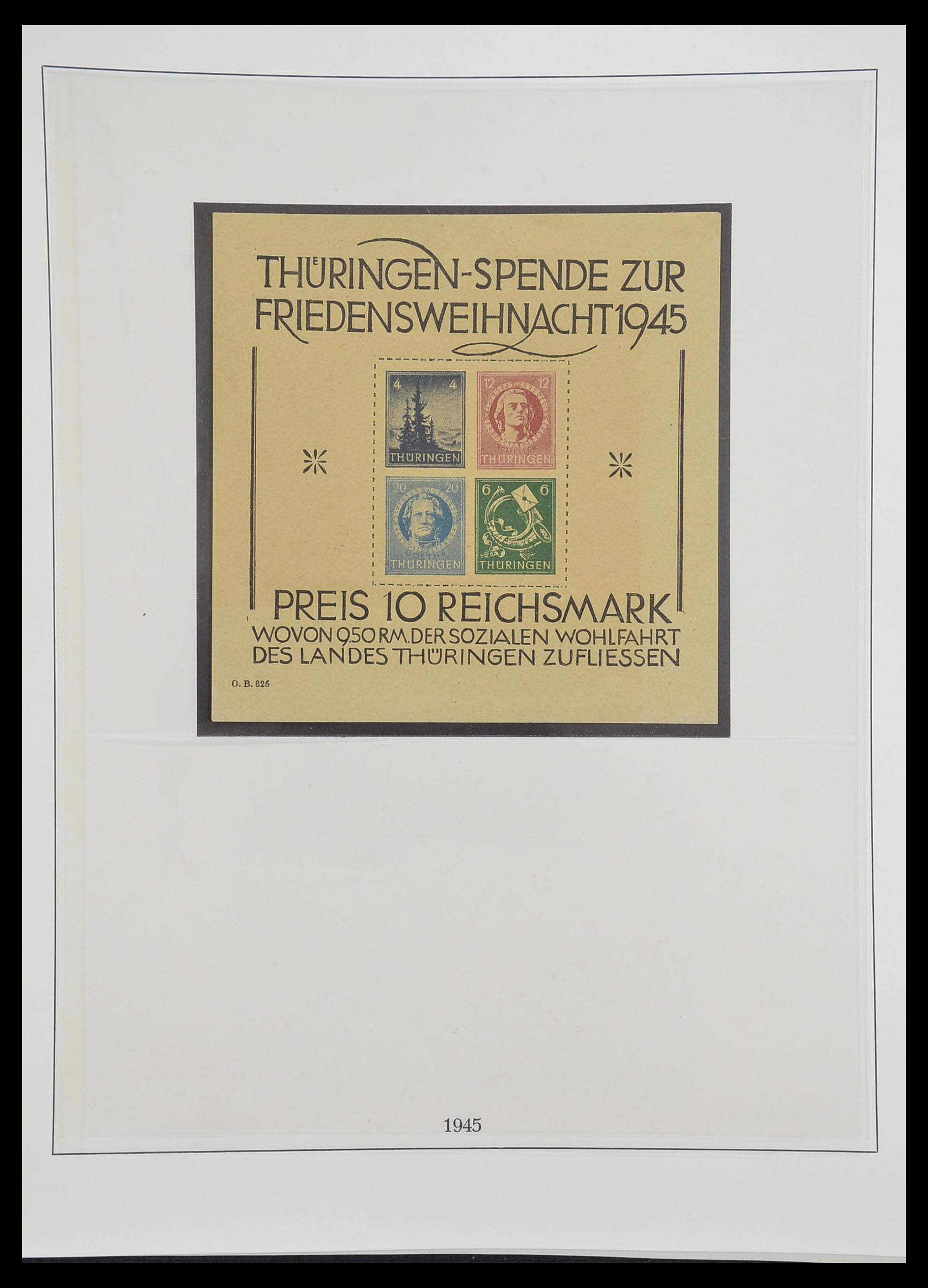 33216 043 - Postzegelverzameling 33216 Duitse Zones 1945-1949.