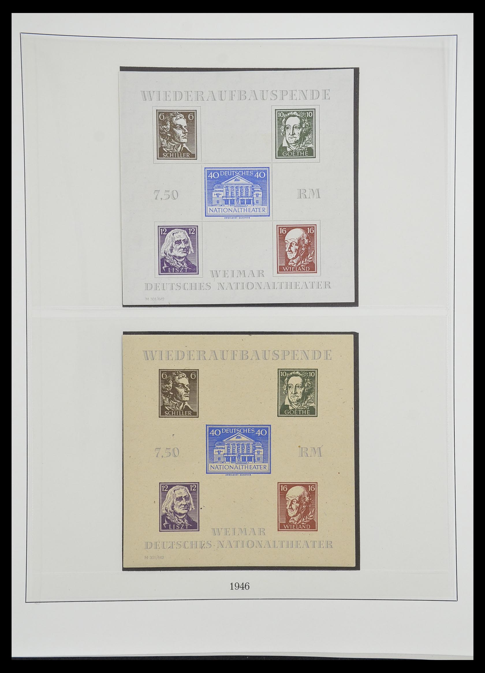 33216 044 - Postzegelverzameling 33216 Duitse Zones 1945-1949.