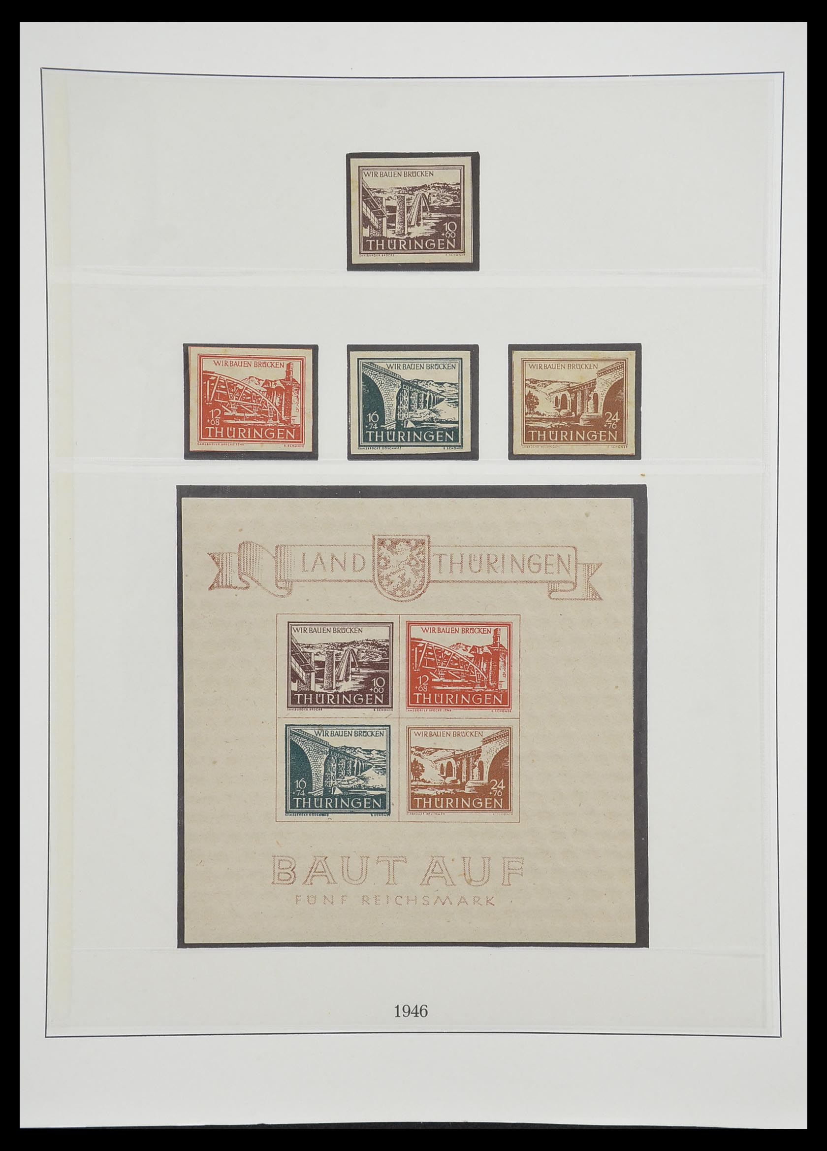 33216 045 - Postzegelverzameling 33216 Duitse Zones 1945-1949.