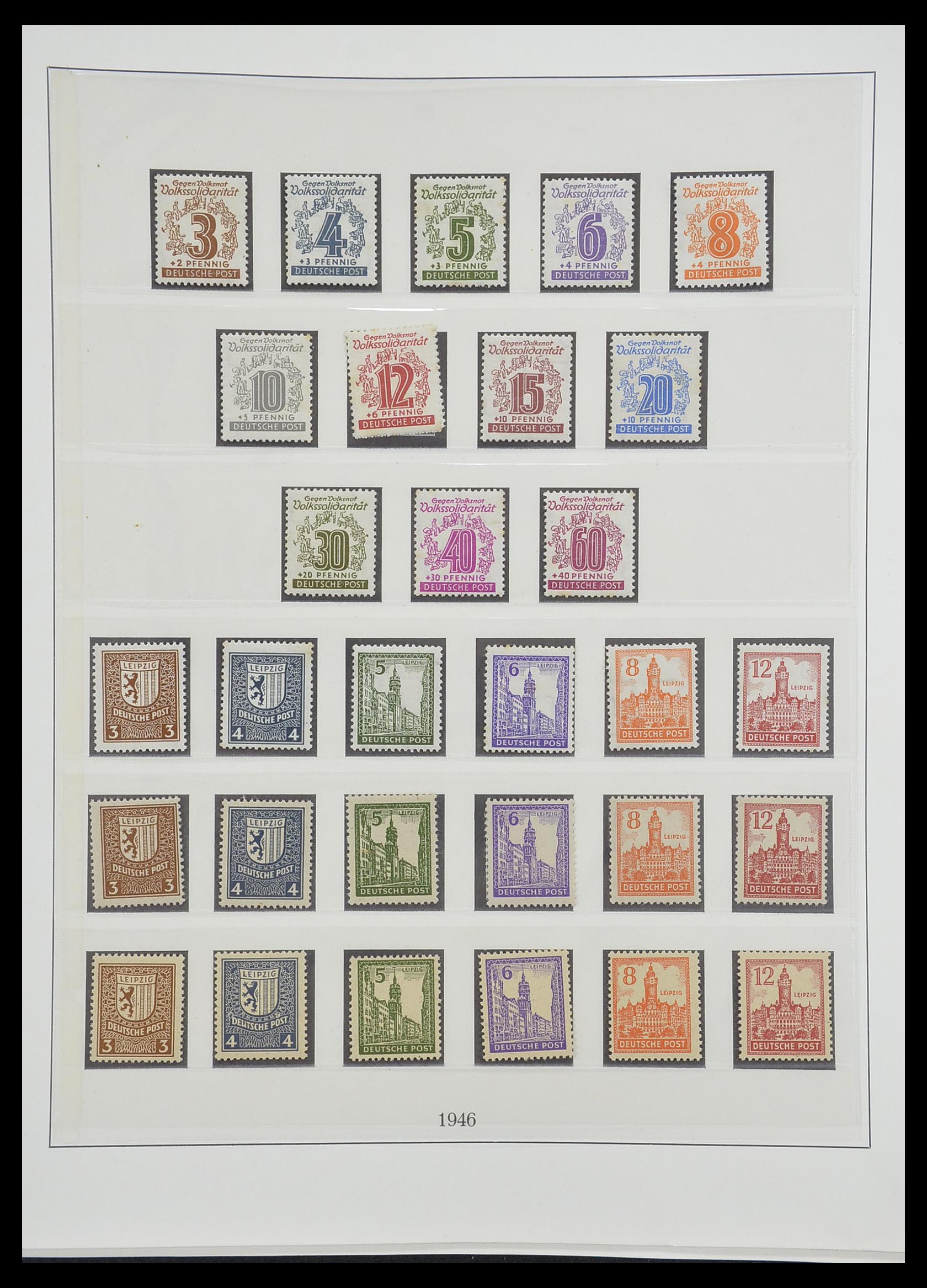 33216 048 - Postzegelverzameling 33216 Duitse Zones 1945-1949.