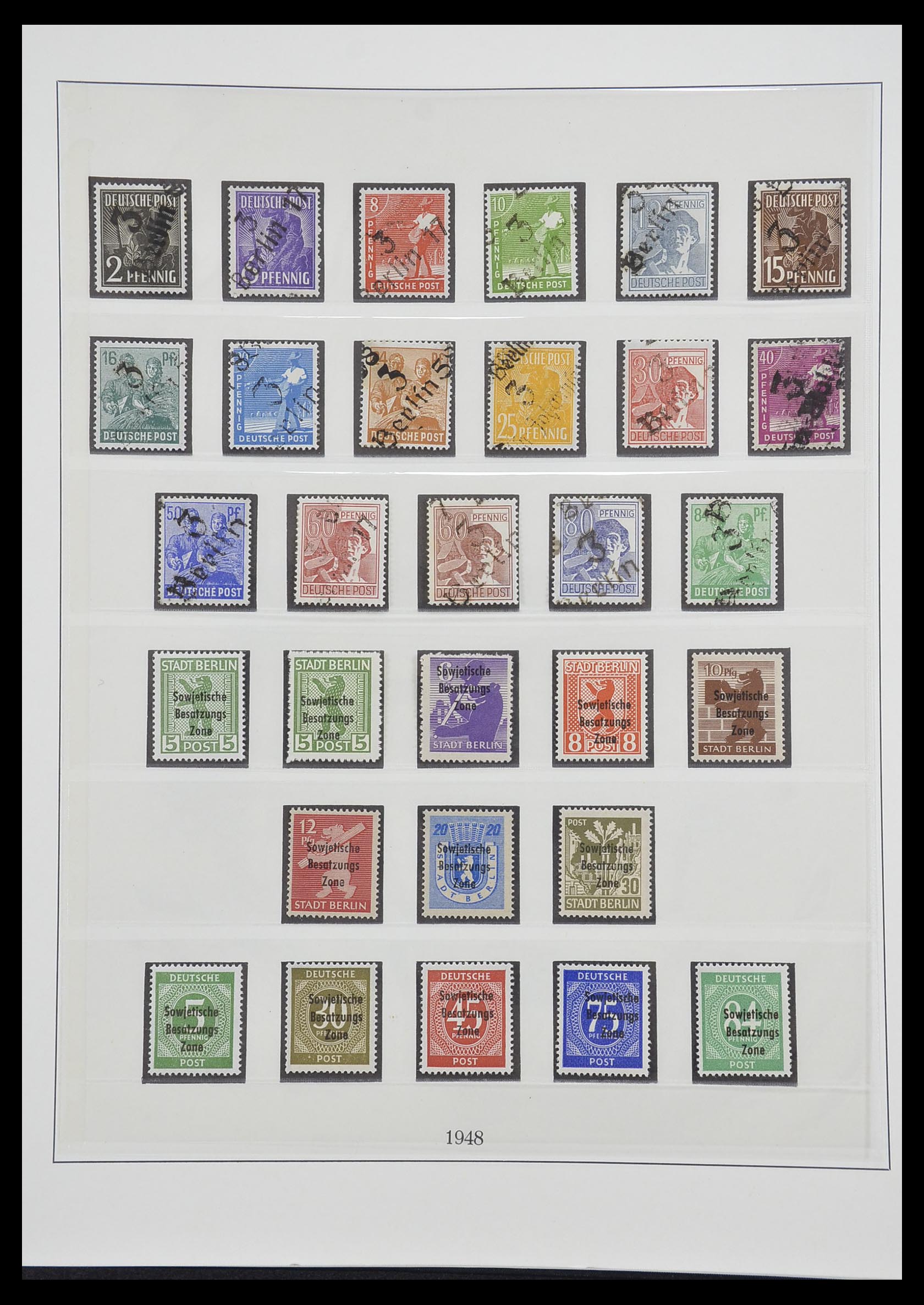 33216 052 - Postzegelverzameling 33216 Duitse Zones 1945-1949.