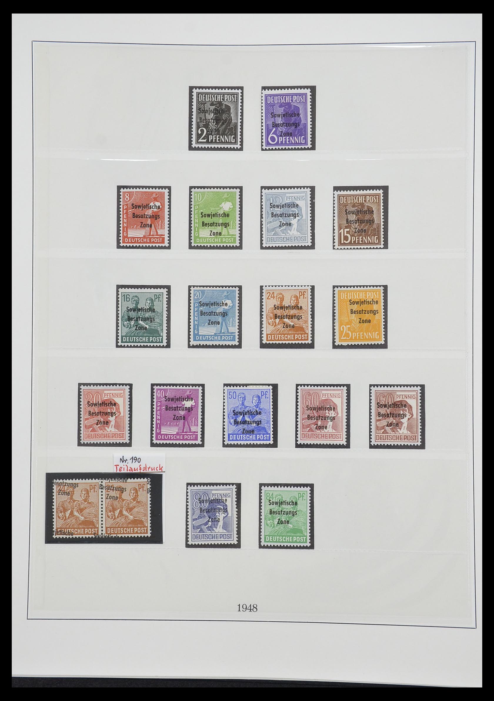 33216 053 - Stamp collection 33216 German Zones 1945-1949.