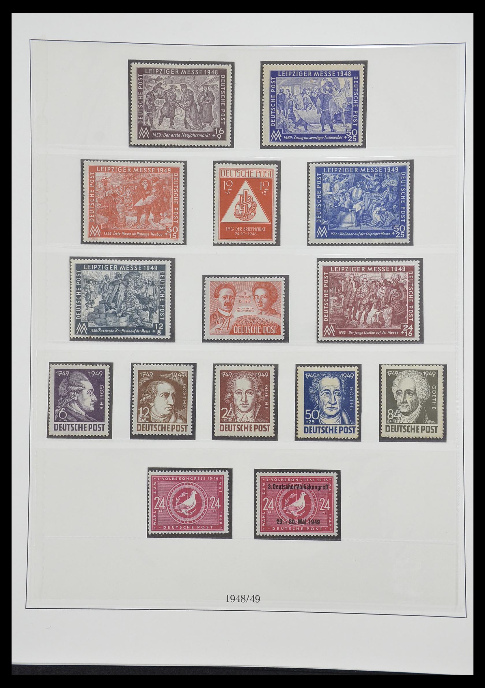 33216 054 - Postzegelverzameling 33216 Duitse Zones 1945-1949.