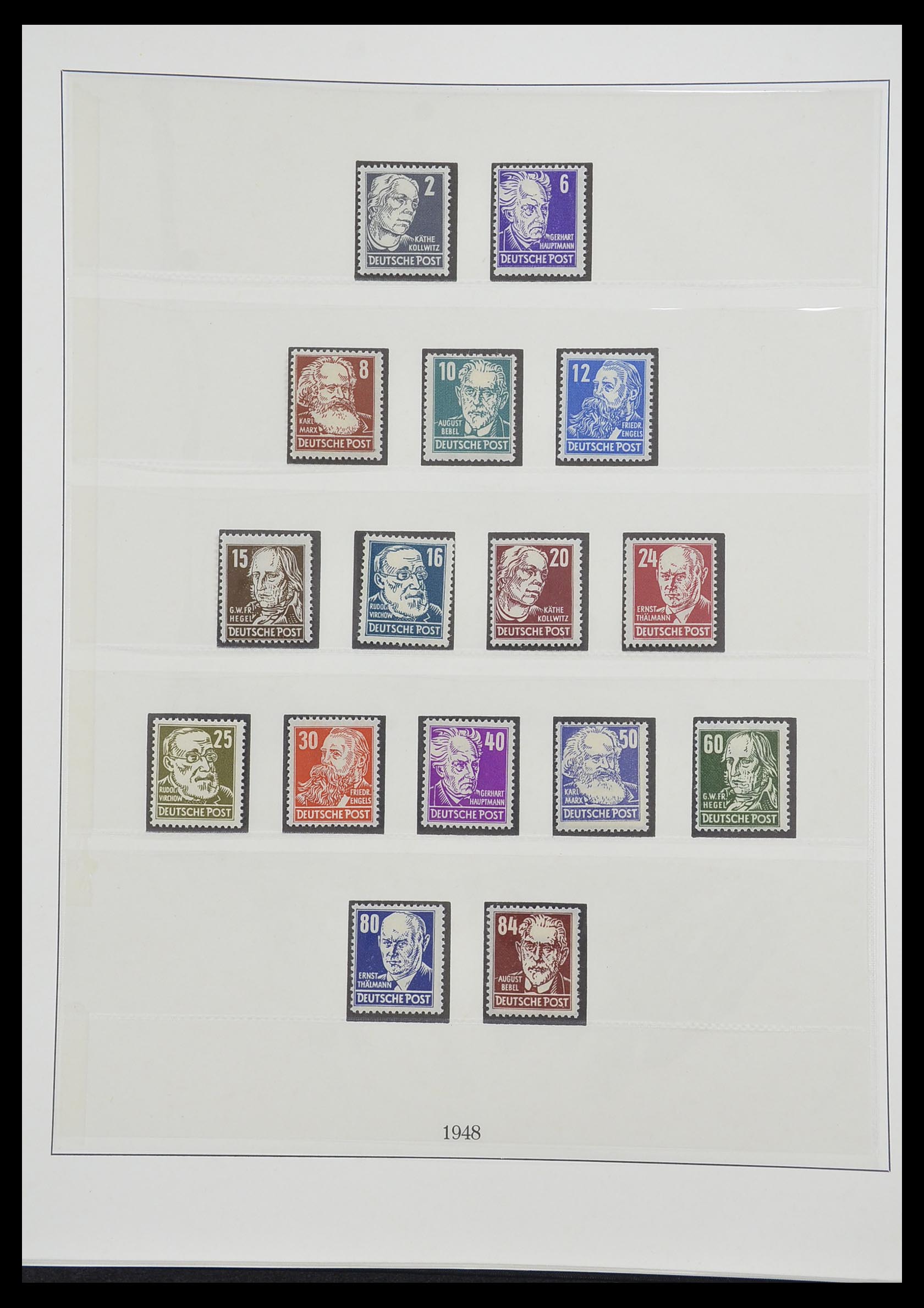 33216 055 - Postzegelverzameling 33216 Duitse Zones 1945-1949.
