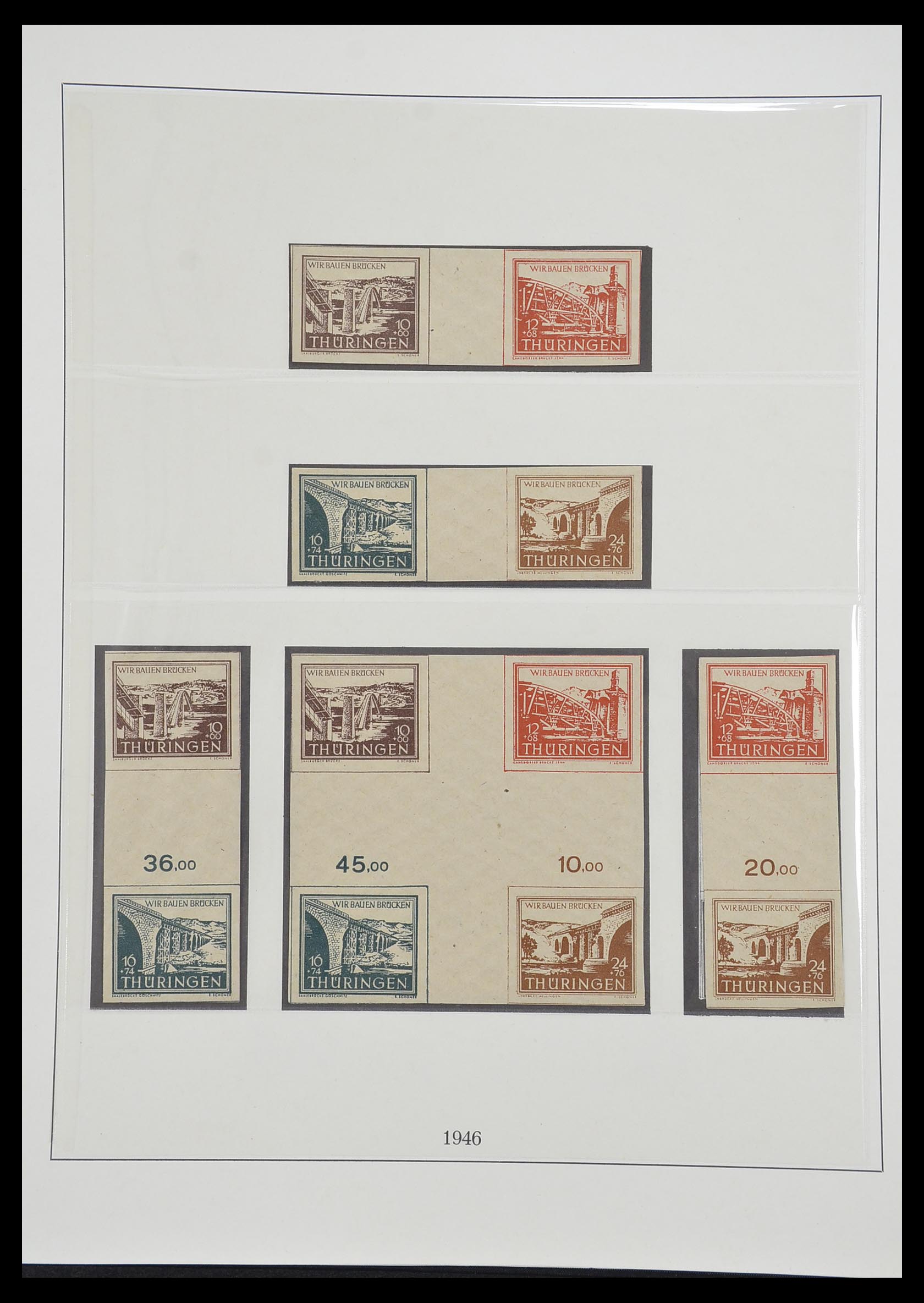 33216 057 - Postzegelverzameling 33216 Duitse Zones 1945-1949.