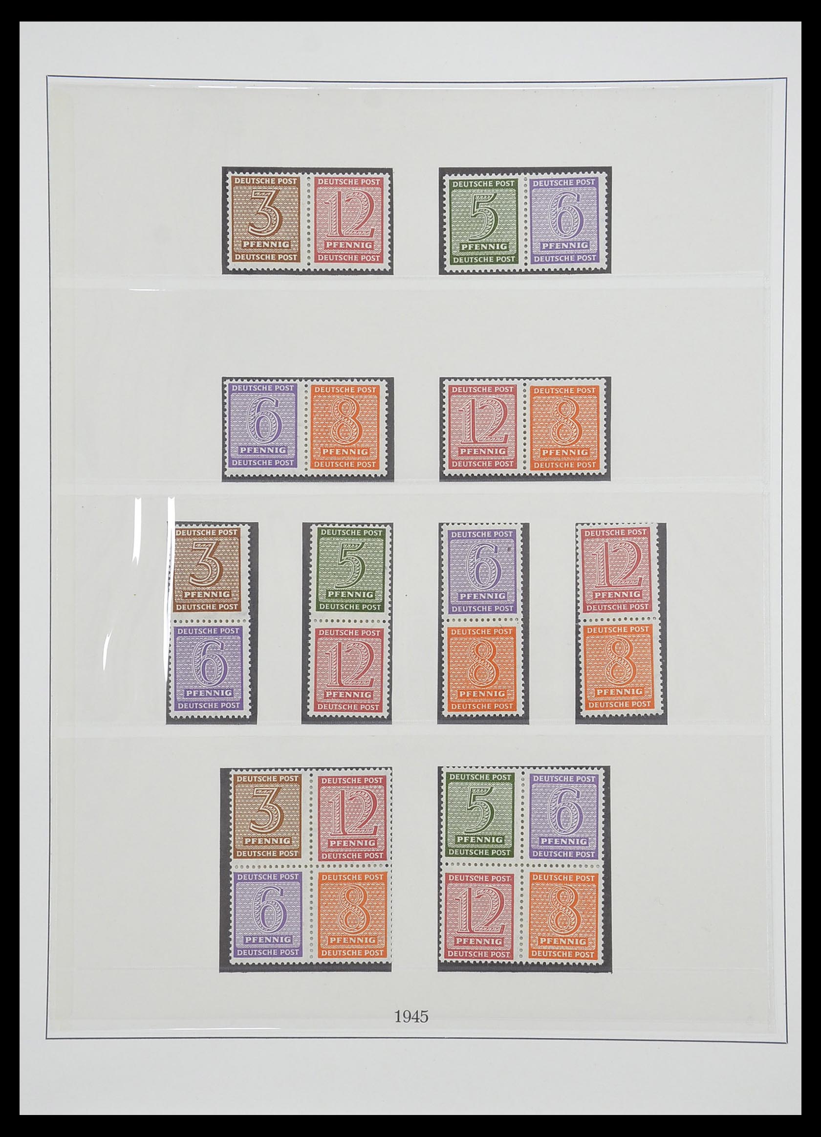 33216 058 - Stamp collection 33216 German Zones 1945-1949.