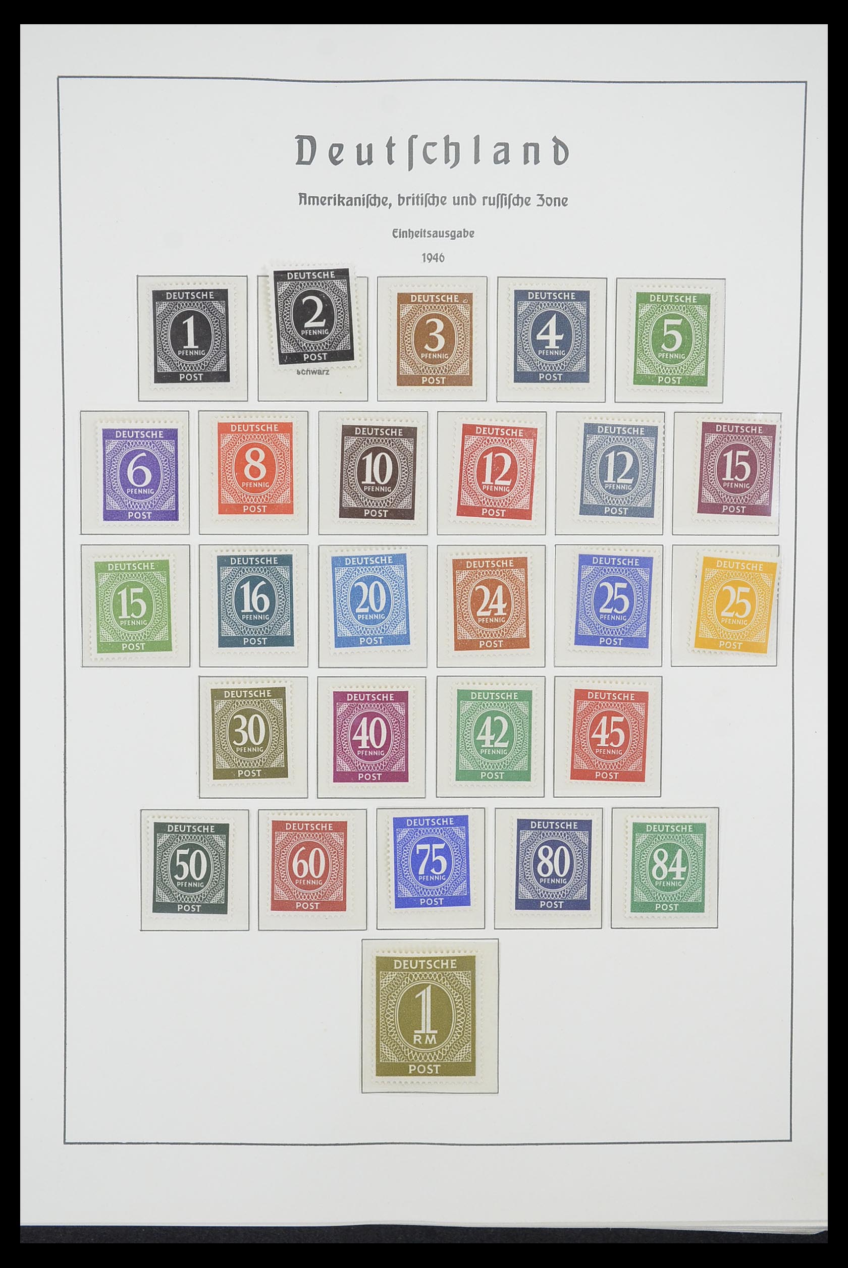 33221 001 - Postzegelverzameling 33221 Geallieerde Zone 1945-1949.