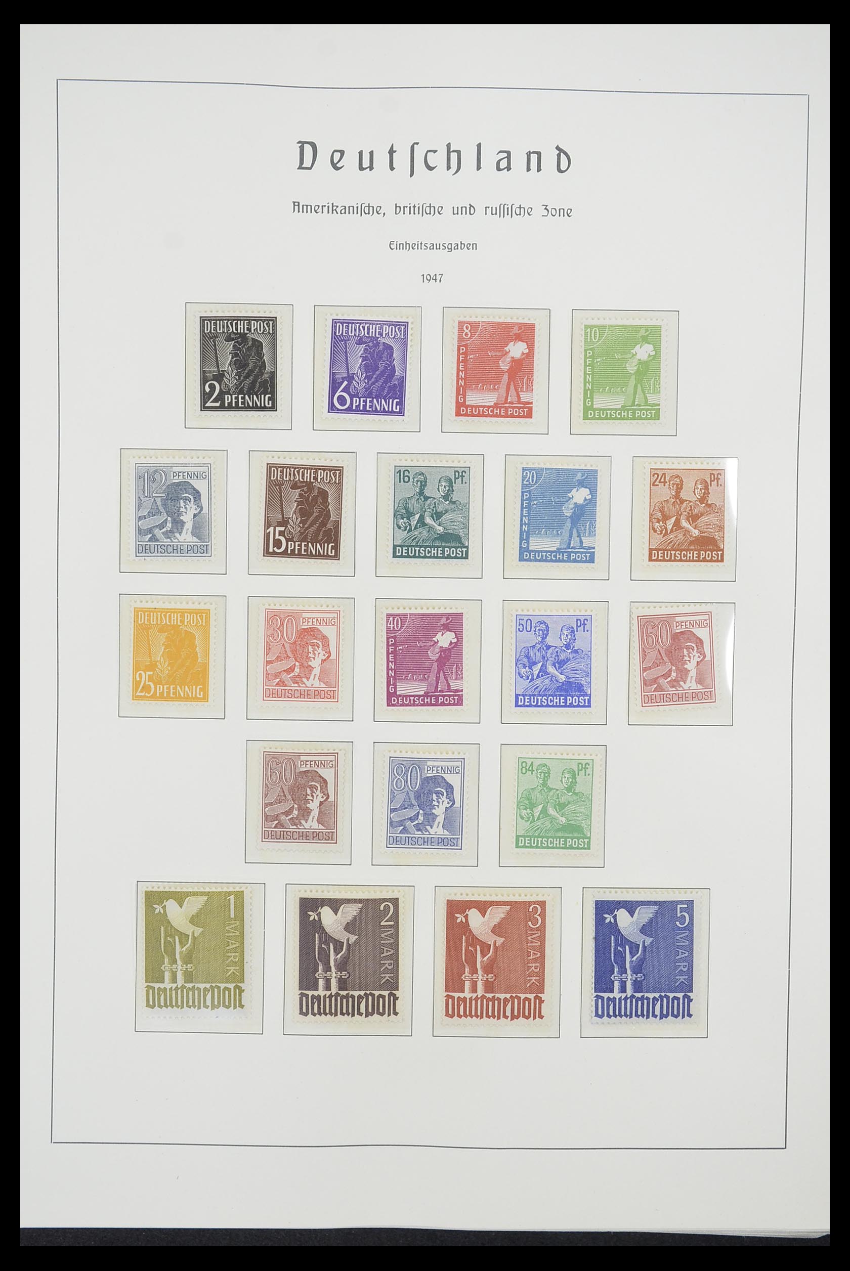 33221 003 - Postzegelverzameling 33221 Geallieerde Zone 1945-1949.
