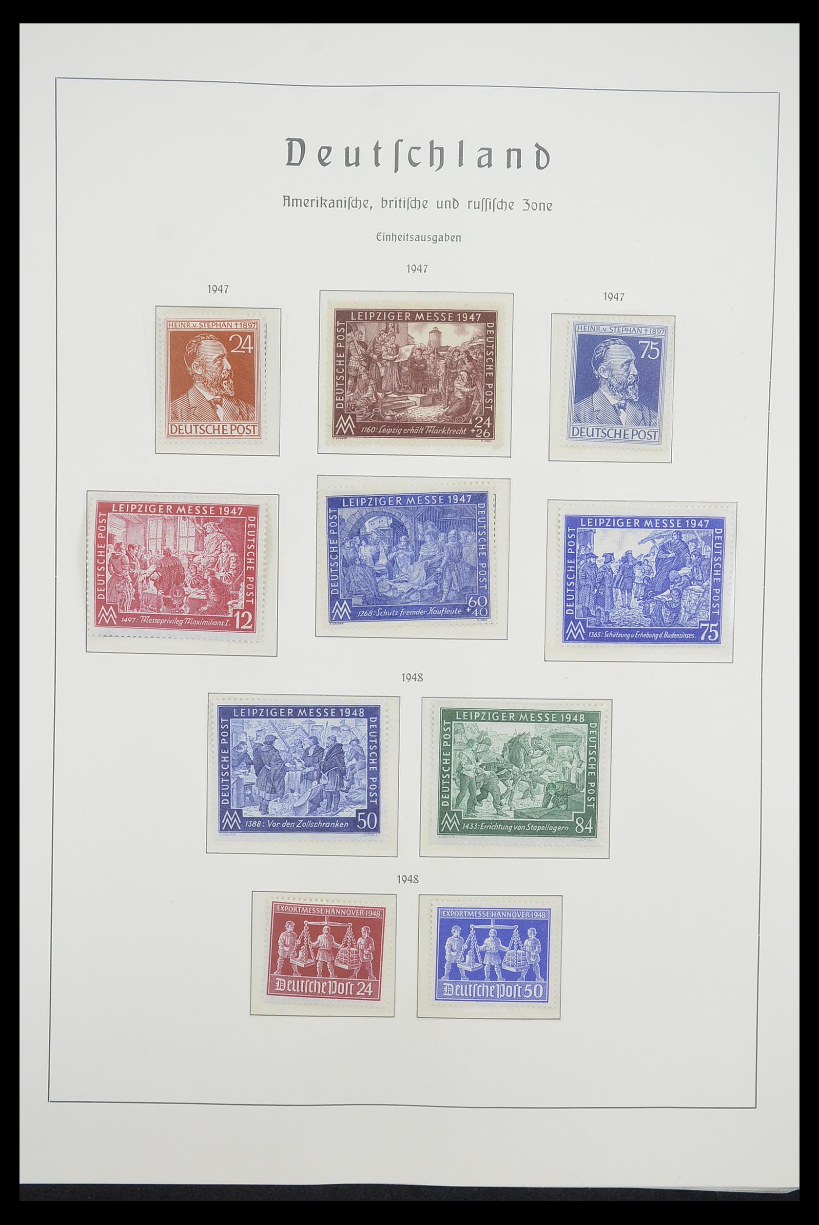 33221 004 - Postzegelverzameling 33221 Geallieerde Zone 1945-1949.