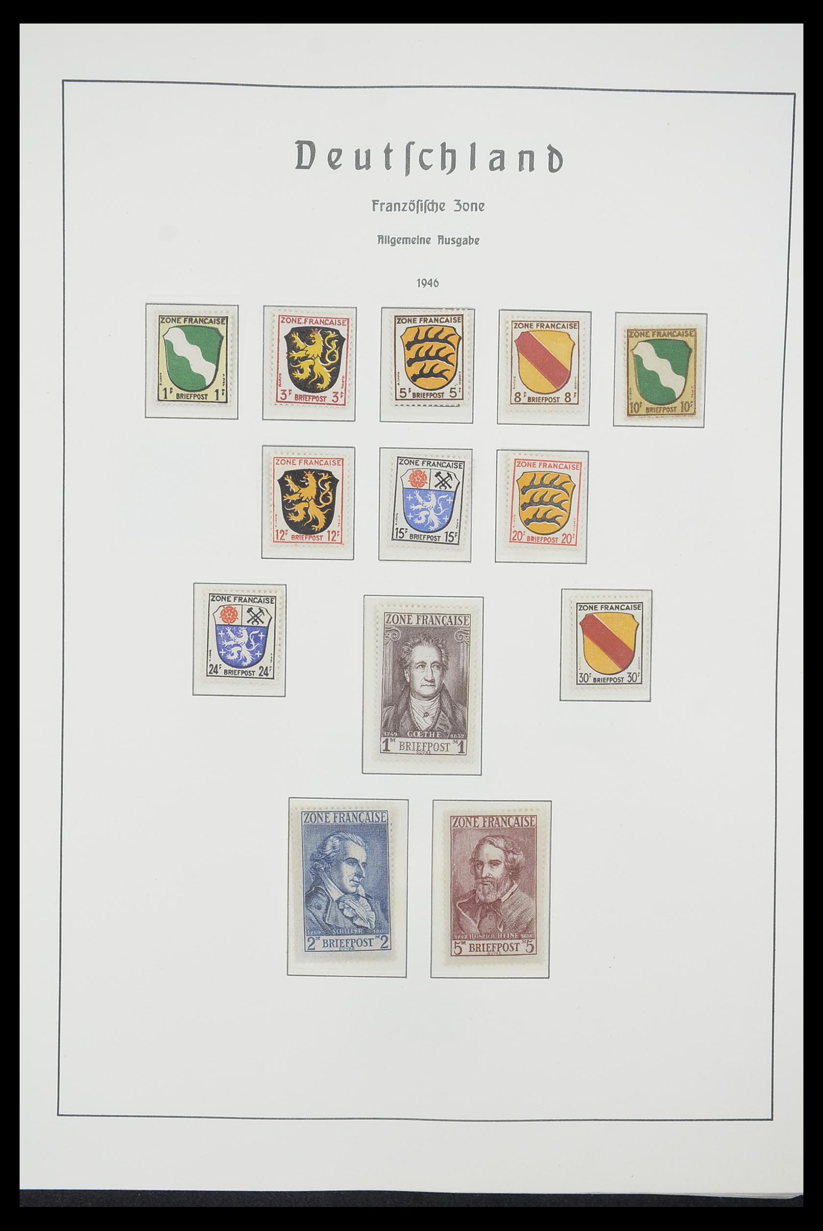 33221 005 - Postzegelverzameling 33221 Geallieerde Zone 1945-1949.