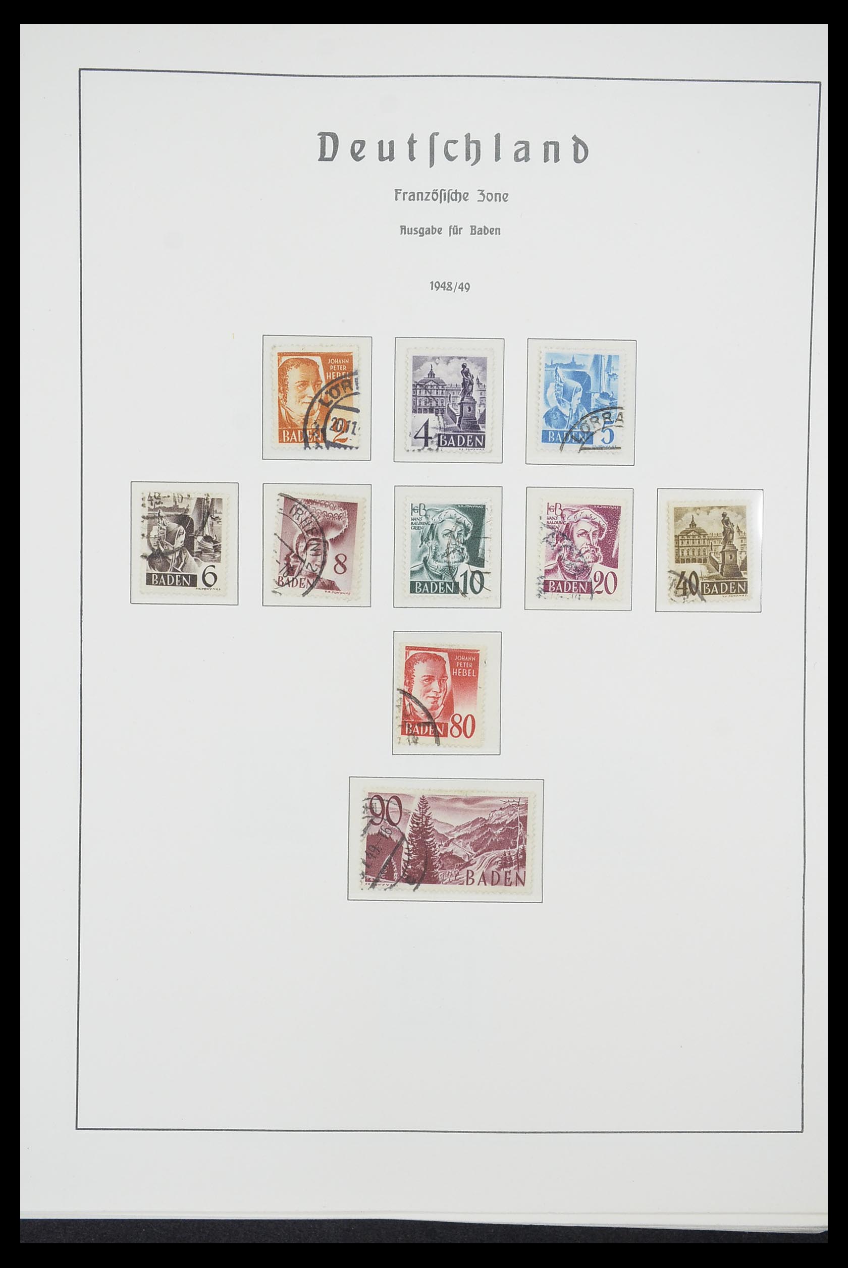 33221 008 - Stamp collection 33221 Allied Zone 1945-1949.