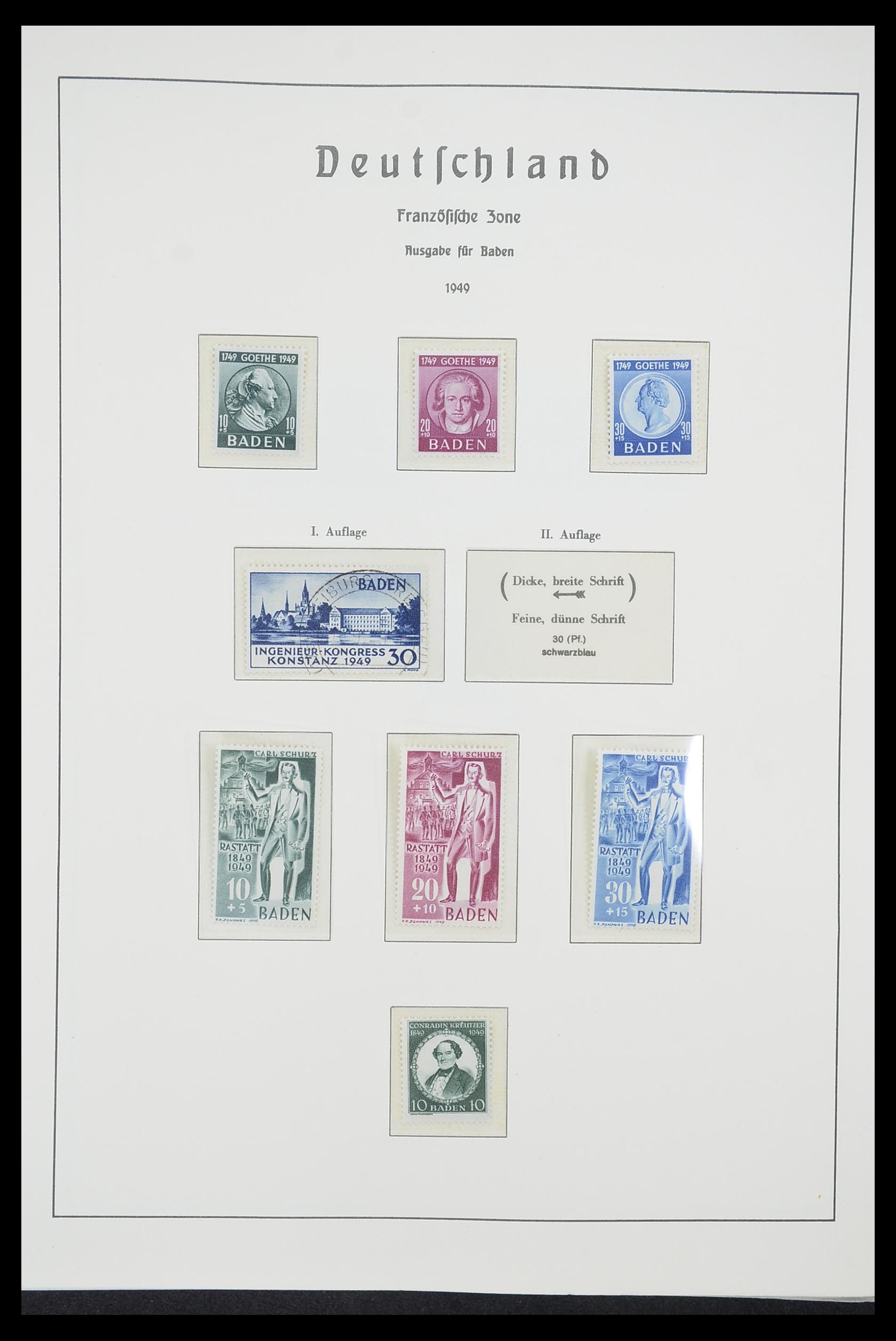 33221 012 - Postzegelverzameling 33221 Geallieerde Zone 1945-1949.