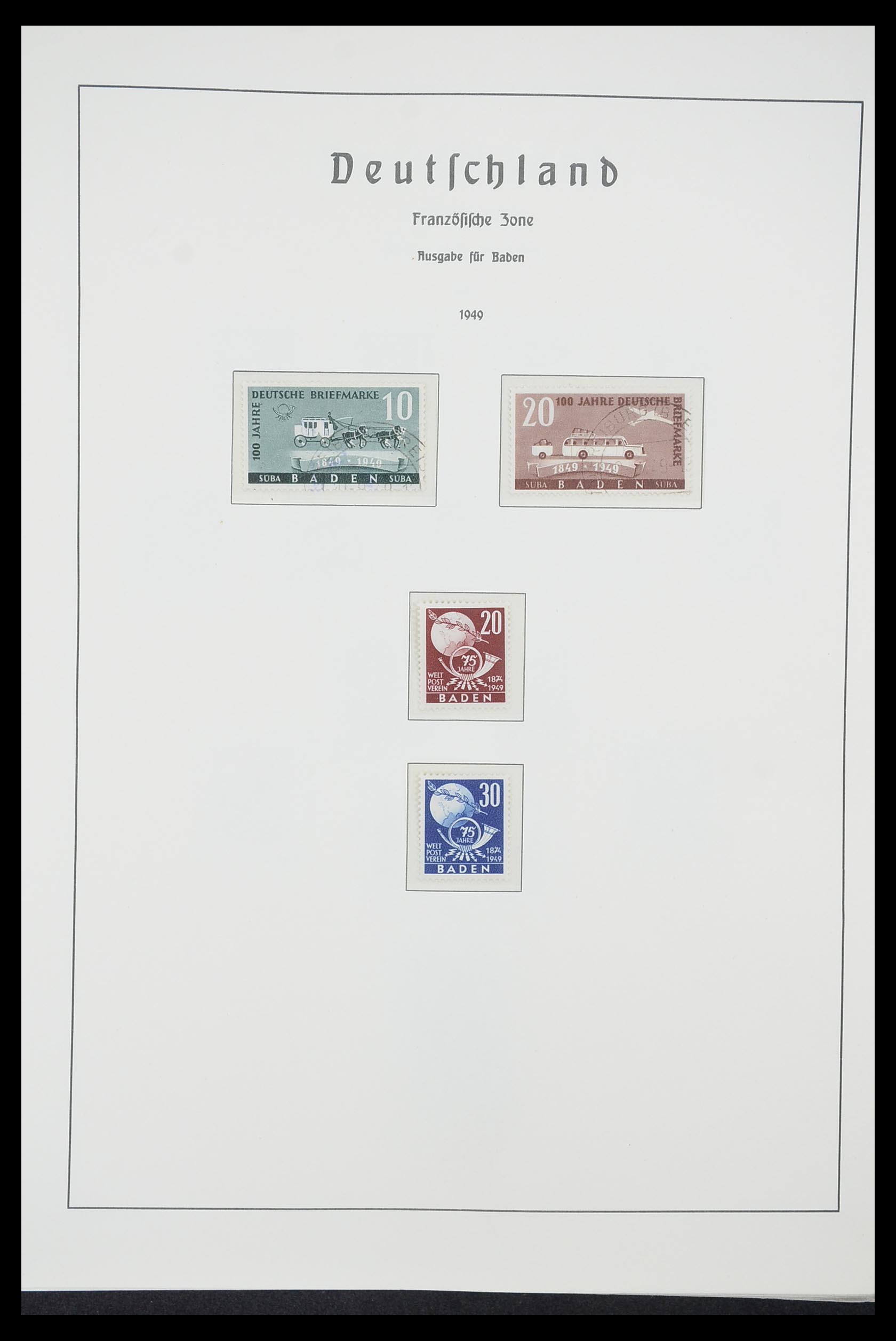 33221 013 - Stamp collection 33221 Allied Zone 1945-1949.