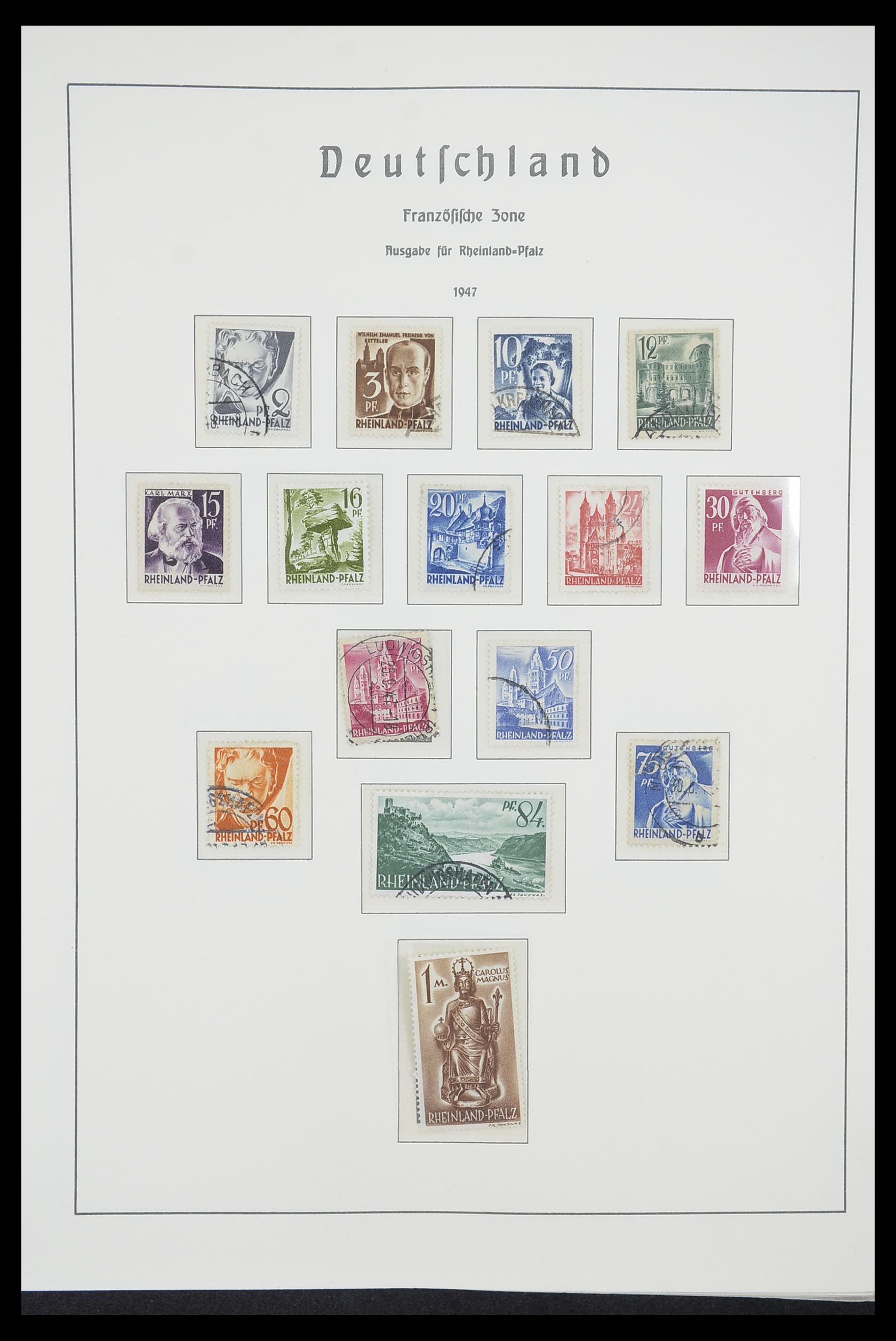33221 014 - Stamp collection 33221 Allied Zone 1945-1949.