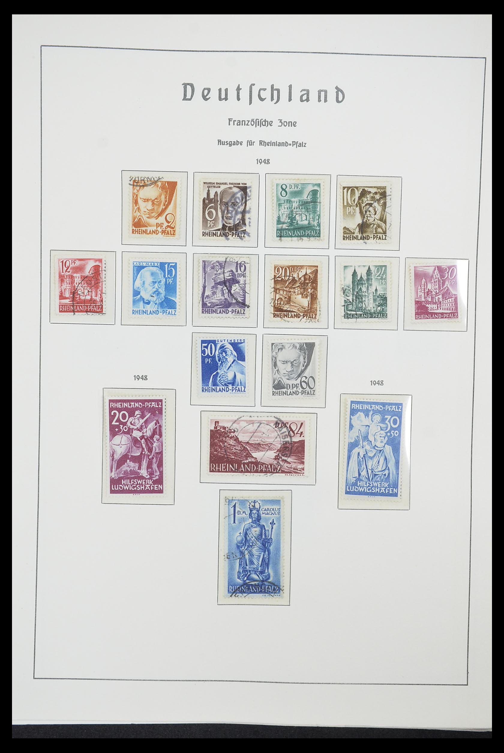 33221 015 - Stamp collection 33221 Allied Zone 1945-1949.