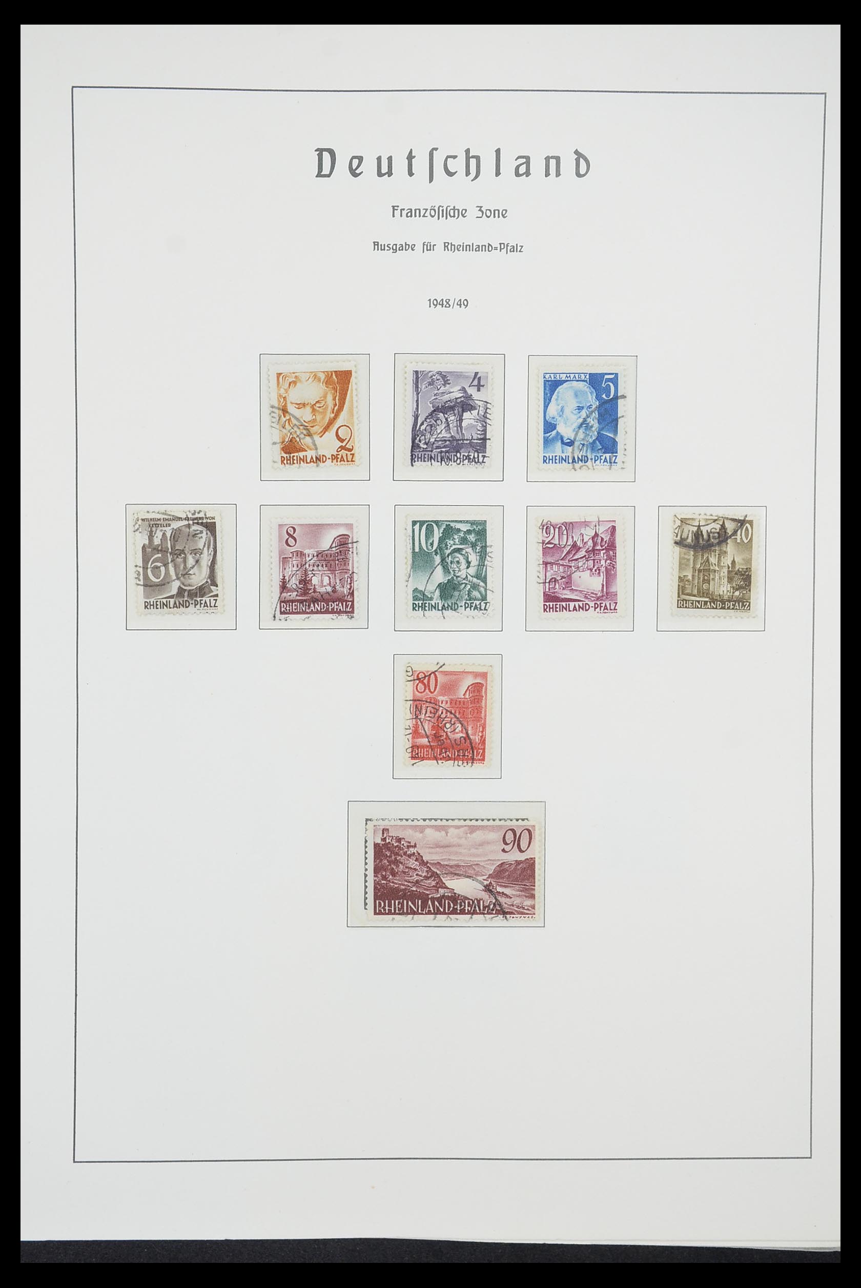 33221 016 - Postzegelverzameling 33221 Geallieerde Zone 1945-1949.