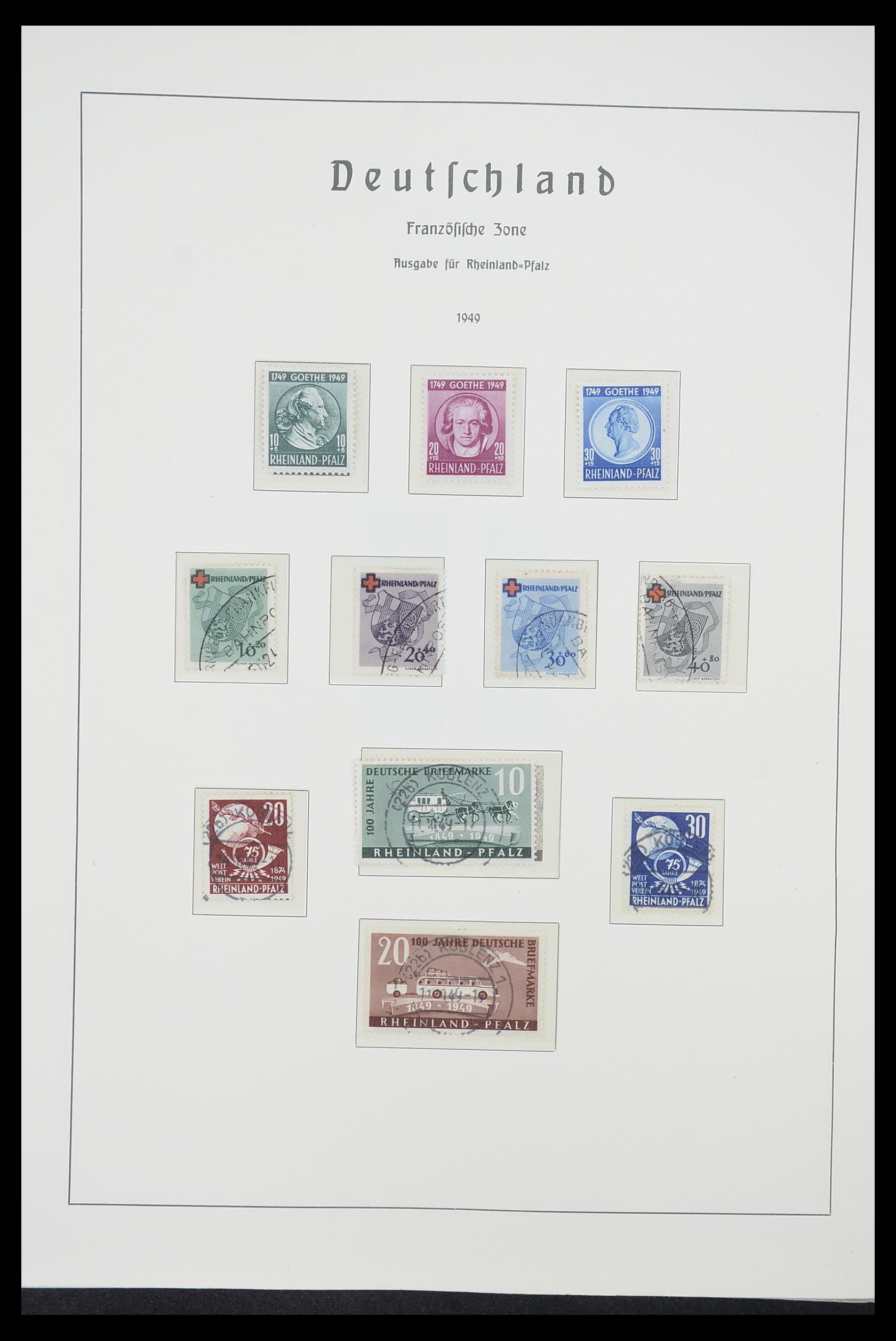 33221 017 - Postzegelverzameling 33221 Geallieerde Zone 1945-1949.