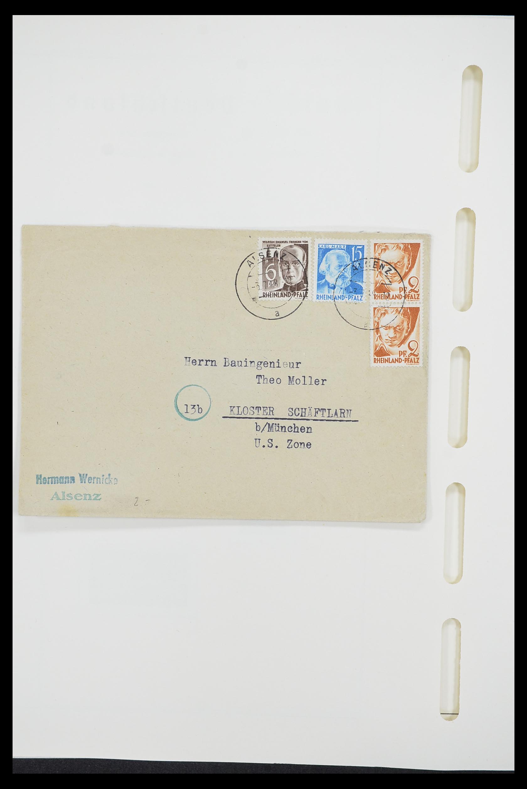 33221 018 - Postzegelverzameling 33221 Geallieerde Zone 1945-1949.