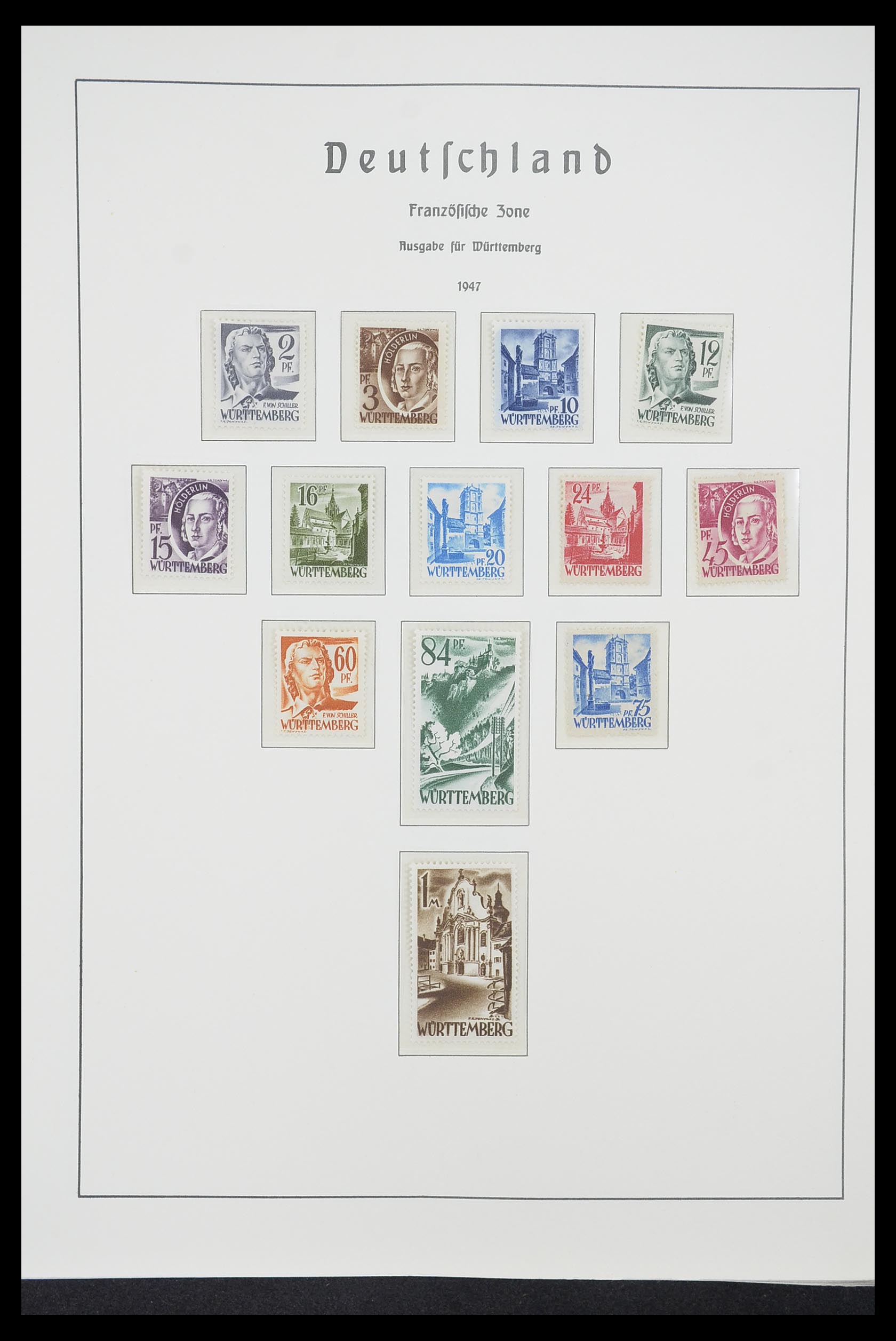 33221 020 - Stamp collection 33221 Allied Zone 1945-1949.