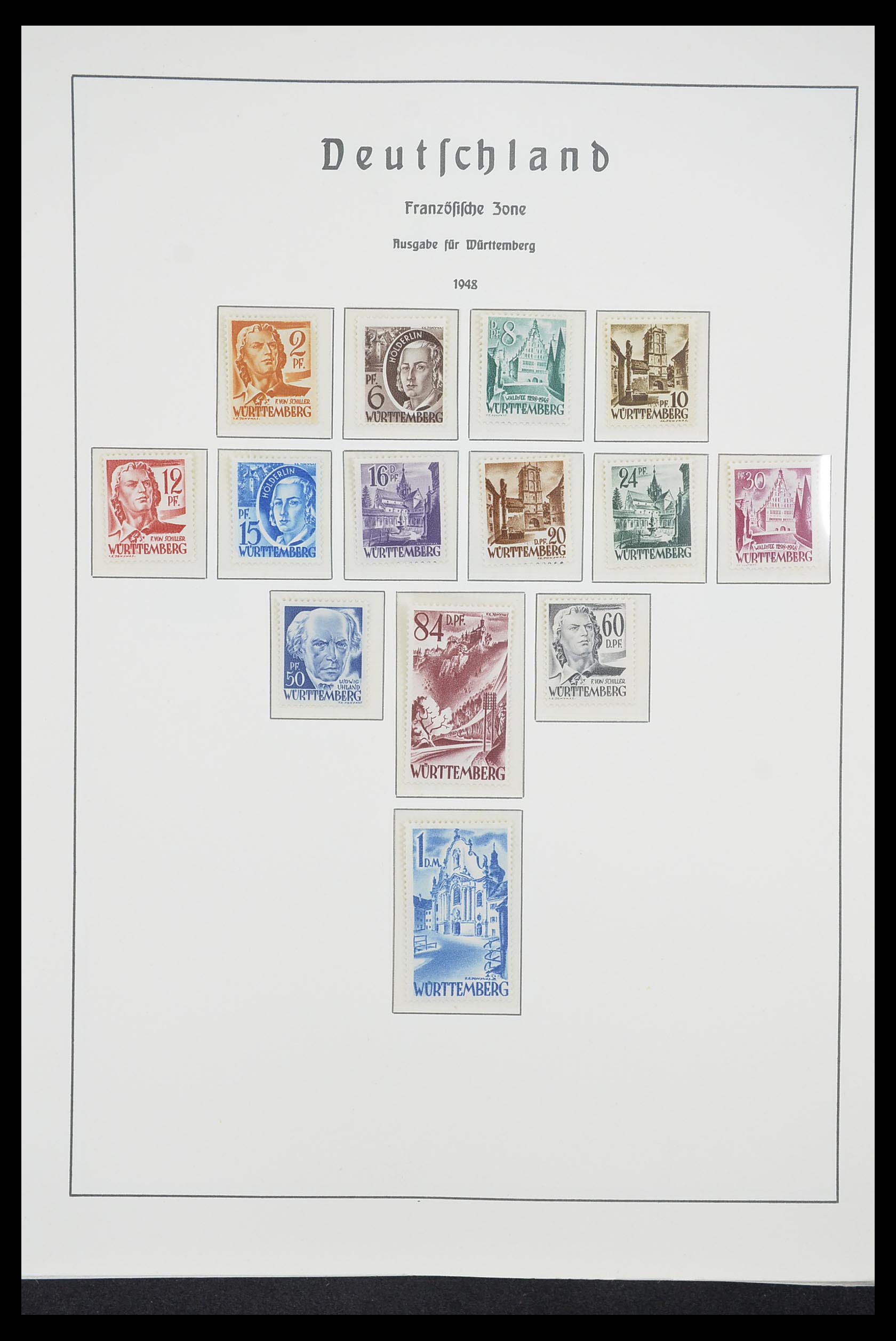 33221 021 - Postzegelverzameling 33221 Geallieerde Zone 1945-1949.