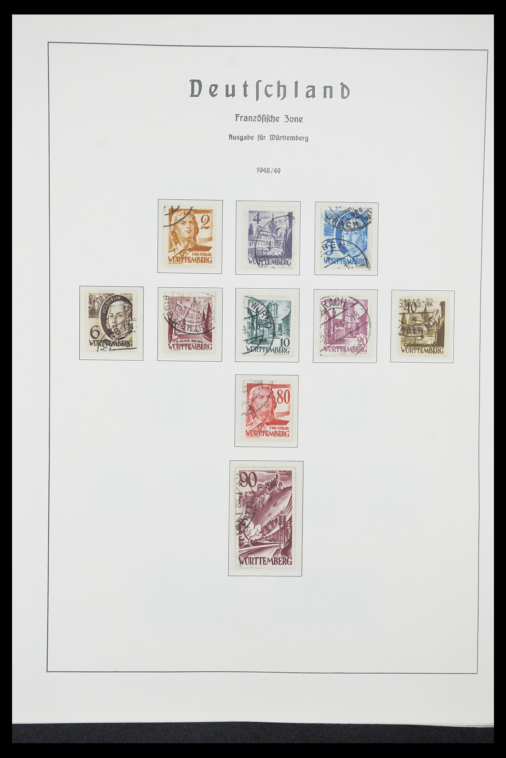 33221 022 - Stamp collection 33221 Allied Zone 1945-1949.