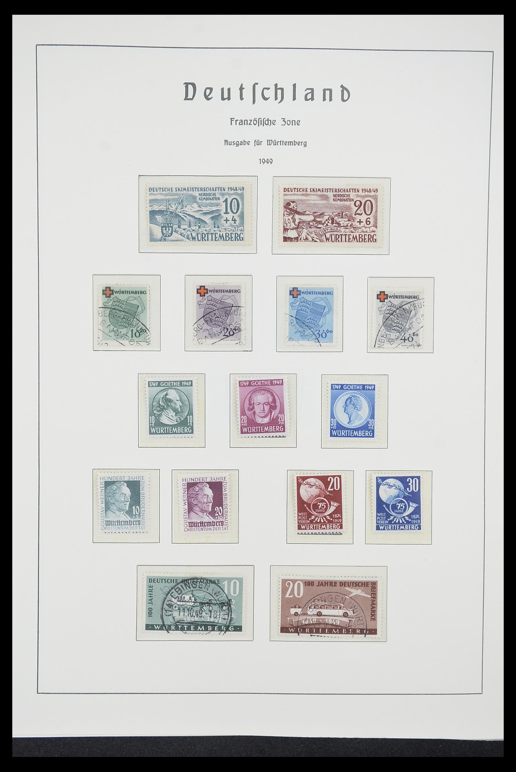 33221 023 - Postzegelverzameling 33221 Geallieerde Zone 1945-1949.