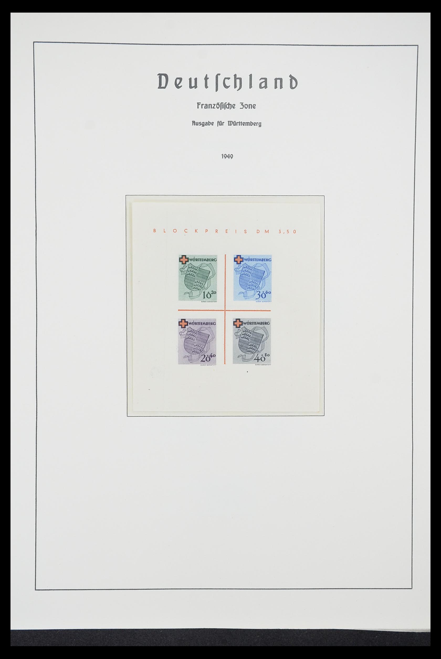 33221 024 - Postzegelverzameling 33221 Geallieerde Zone 1945-1949.