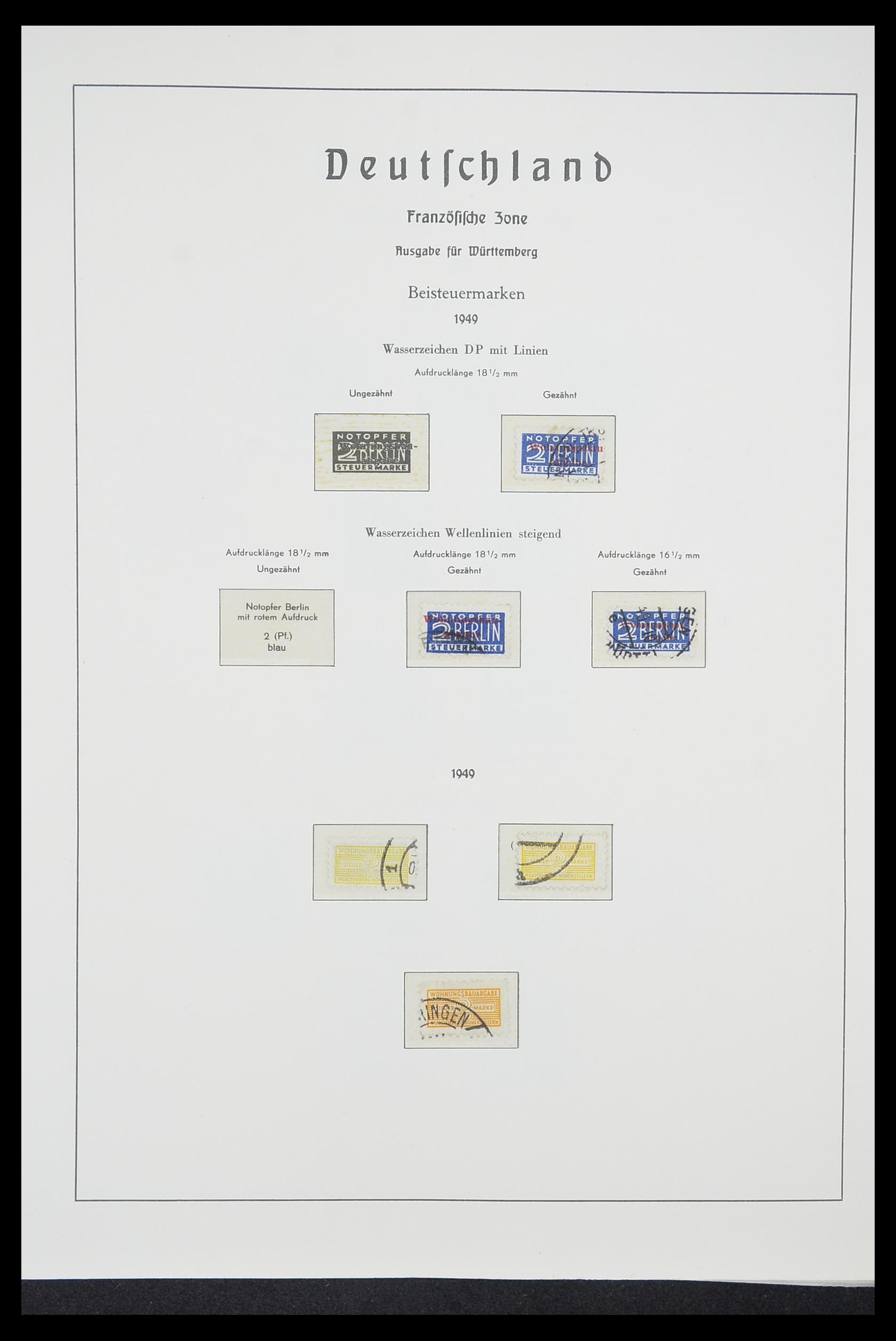 33221 025 - Stamp collection 33221 Allied Zone 1945-1949.