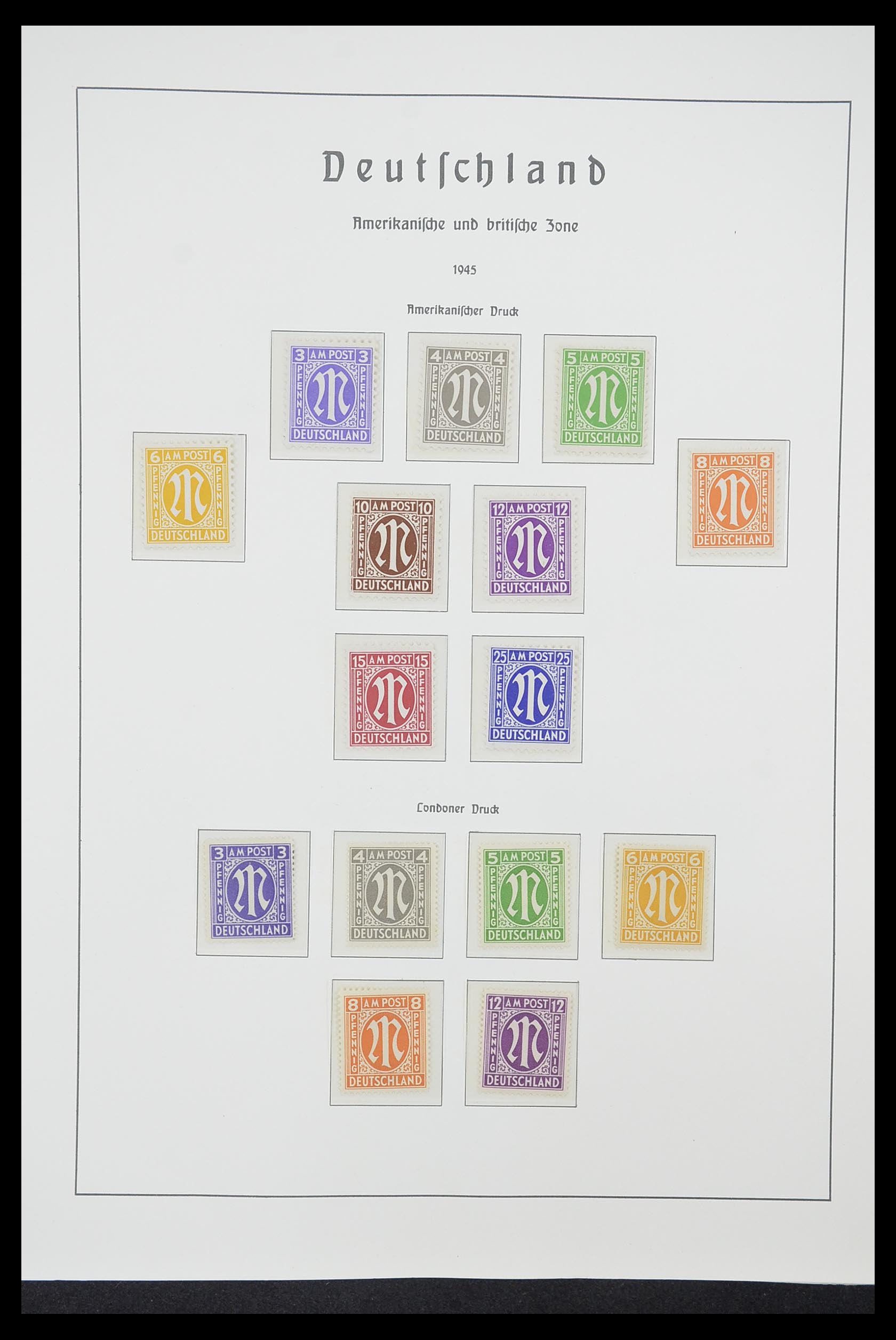 33221 026 - Postzegelverzameling 33221 Geallieerde Zone 1945-1949.